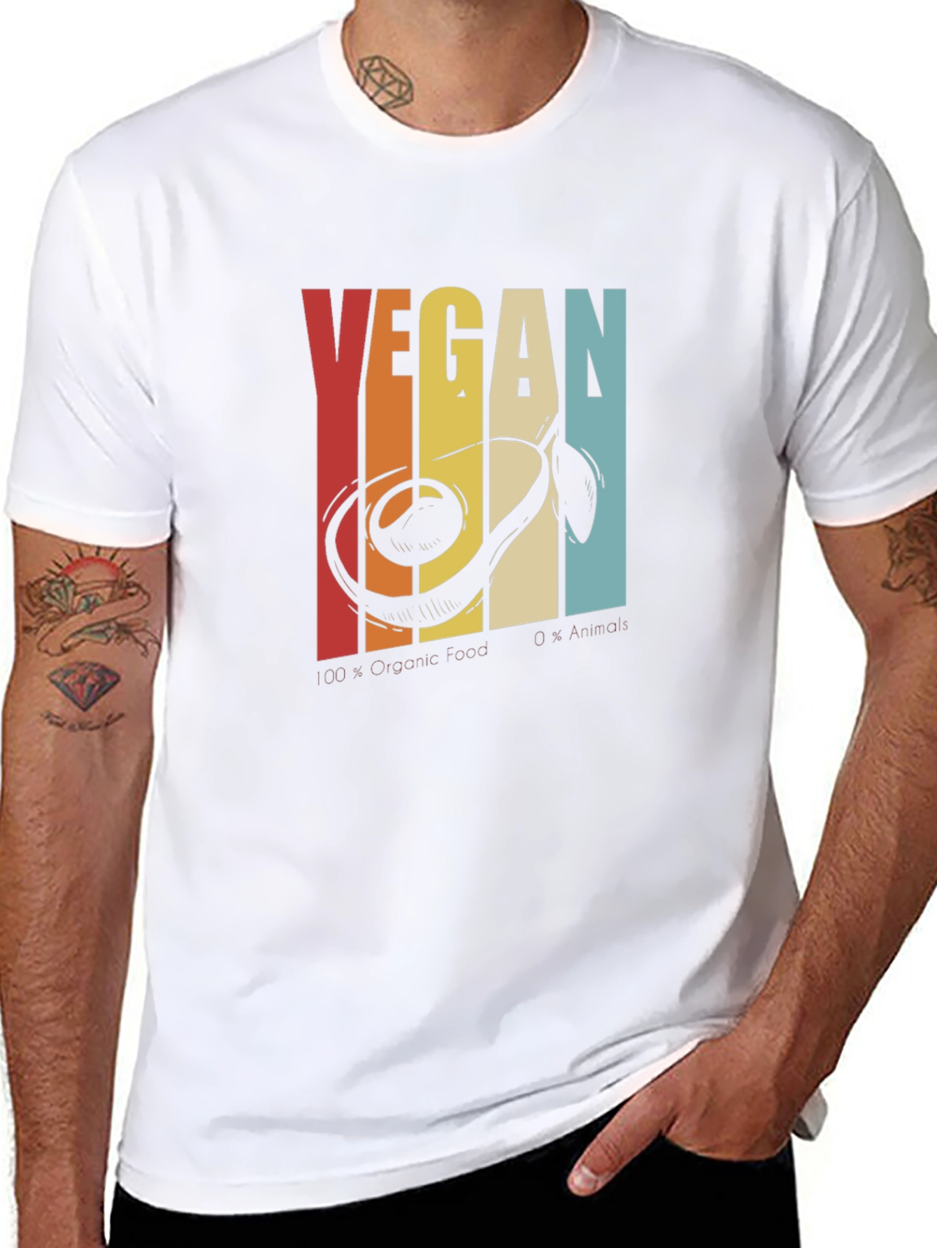 Retro Vegan Avocado T-Shirt