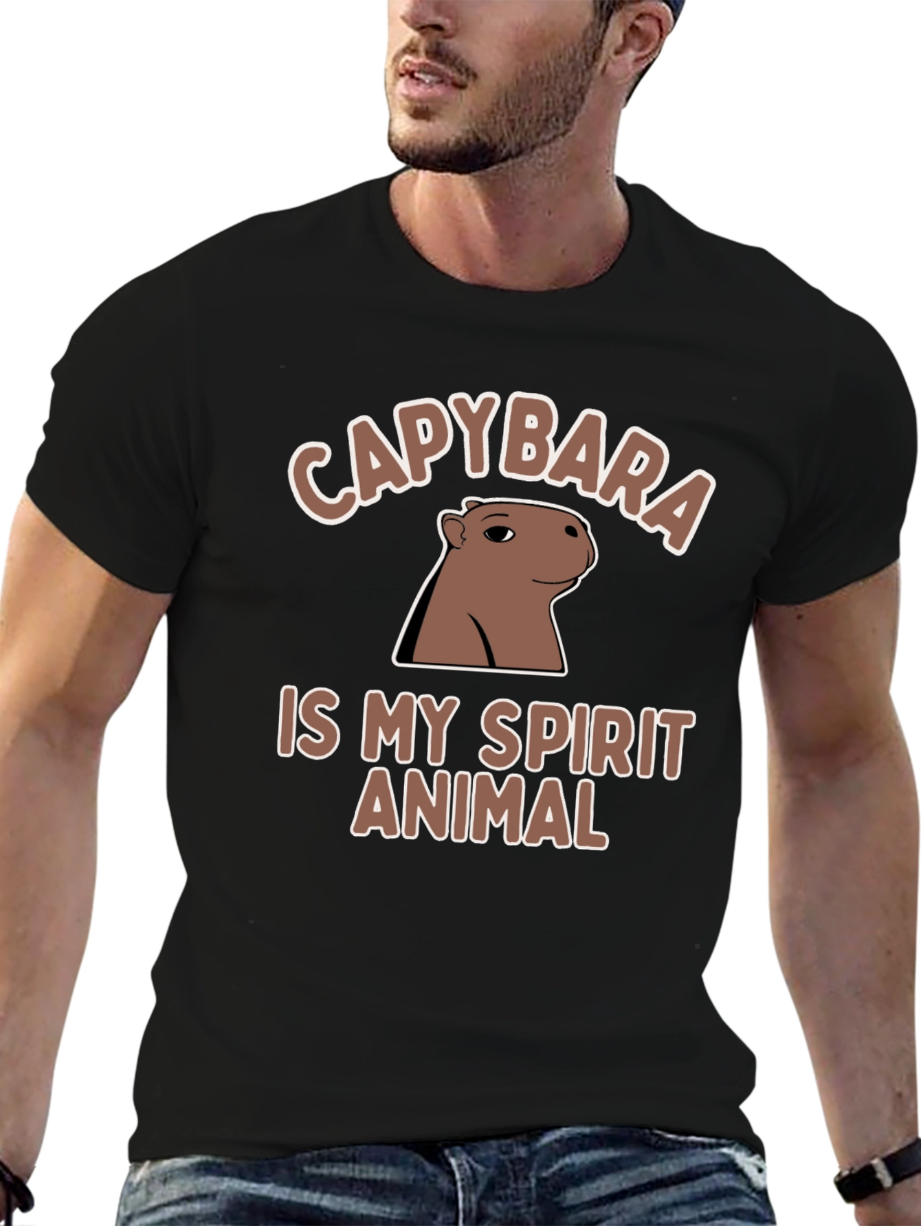 Capybara Spirit Animal T-Shirt - Unique Graphic Tee