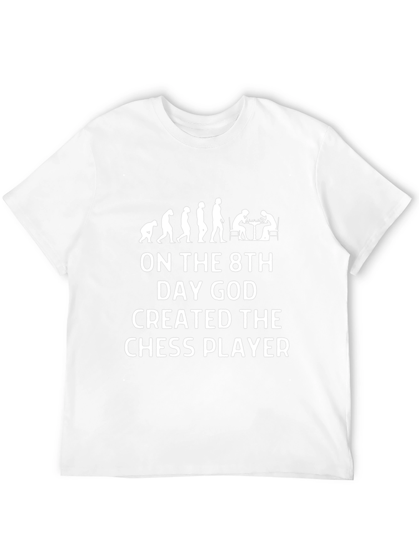 Chess Player Evolution Graphic T-Shirt - Novelty Tee
