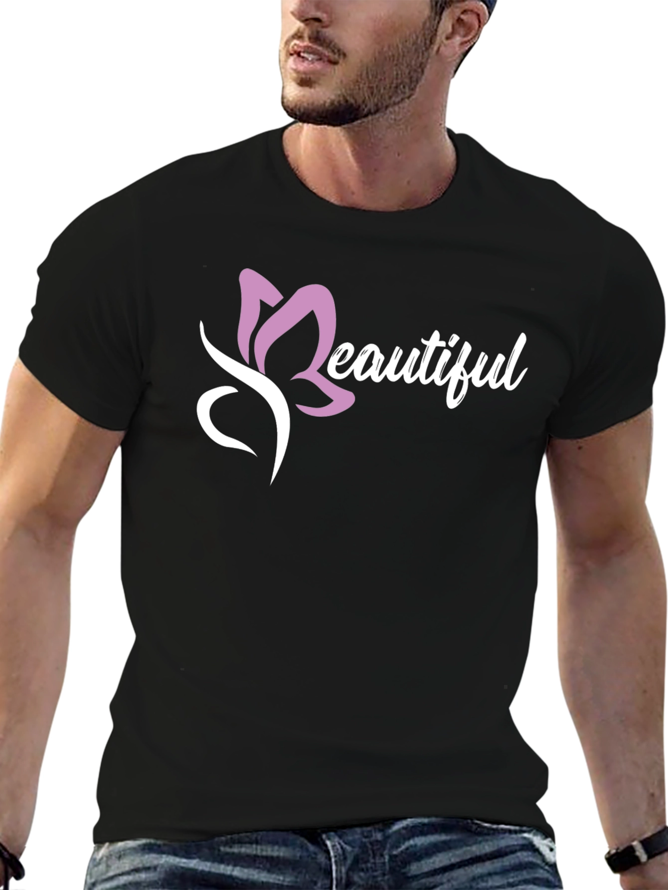 Beautiful Butterfly Graphic T-Shirt - Stylish Menswear