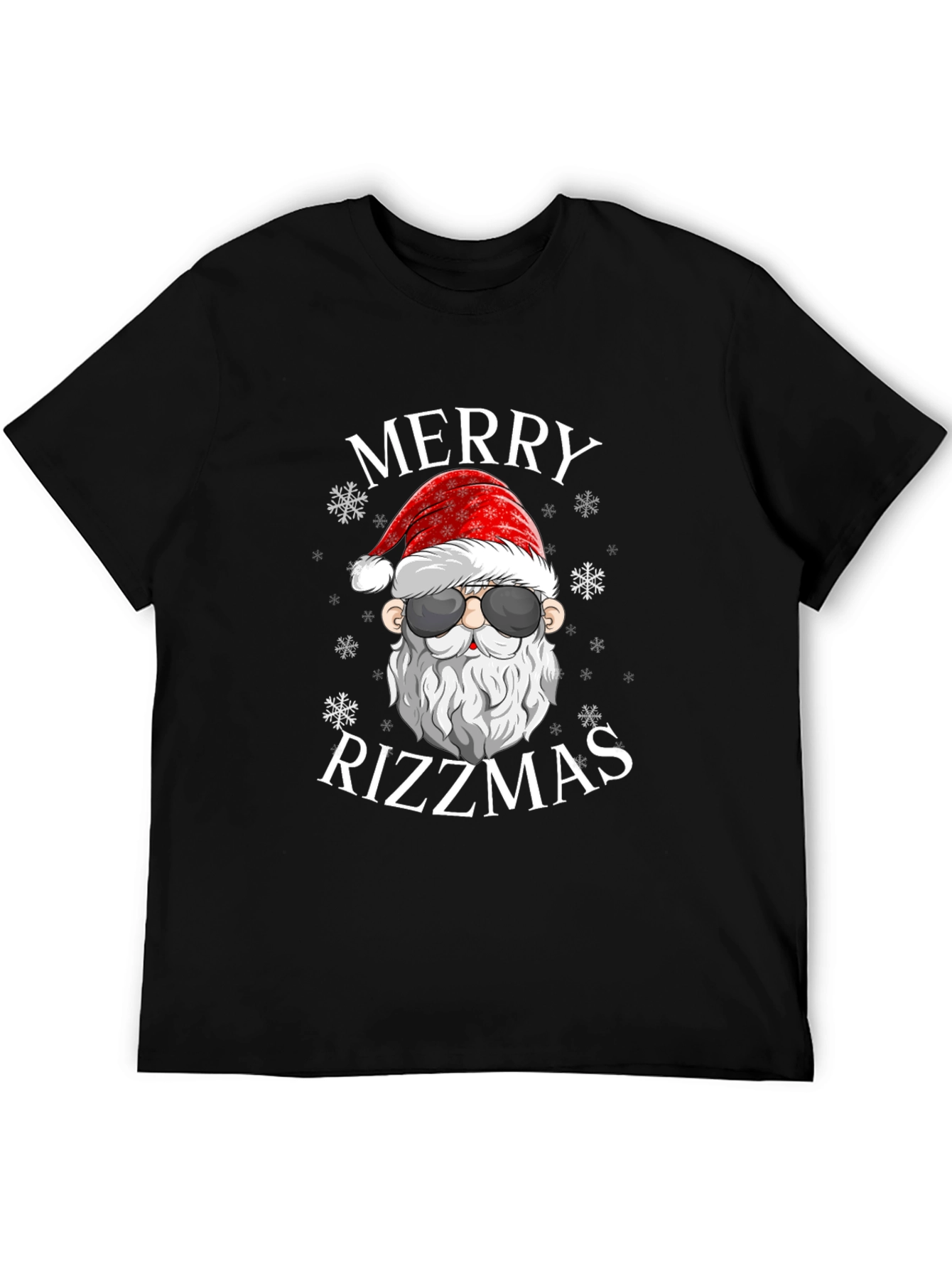 Merry Rizzmas Santa Graphic T-Shirt