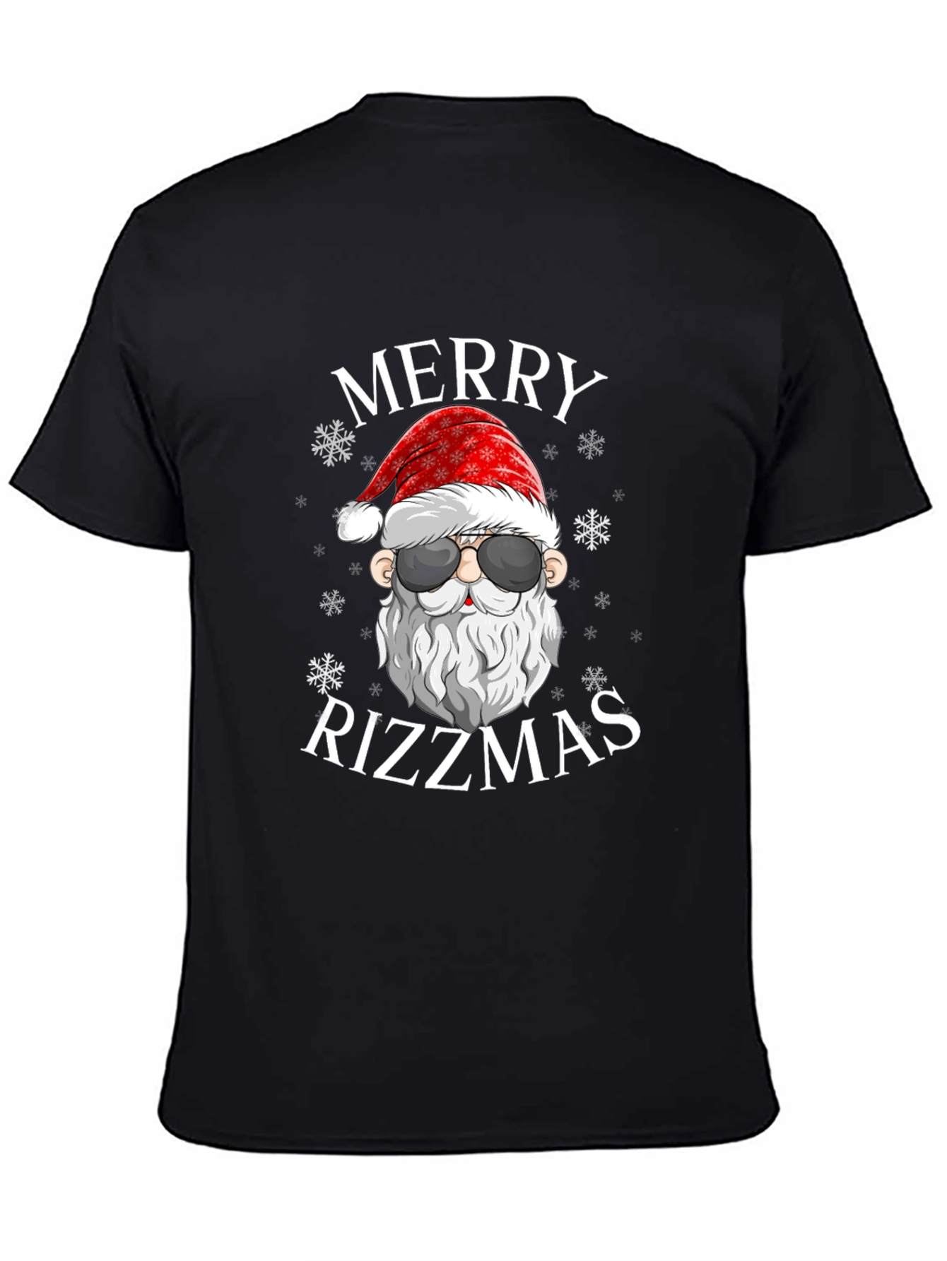 Merry Rizzmas Santa Graphic T-Shirt