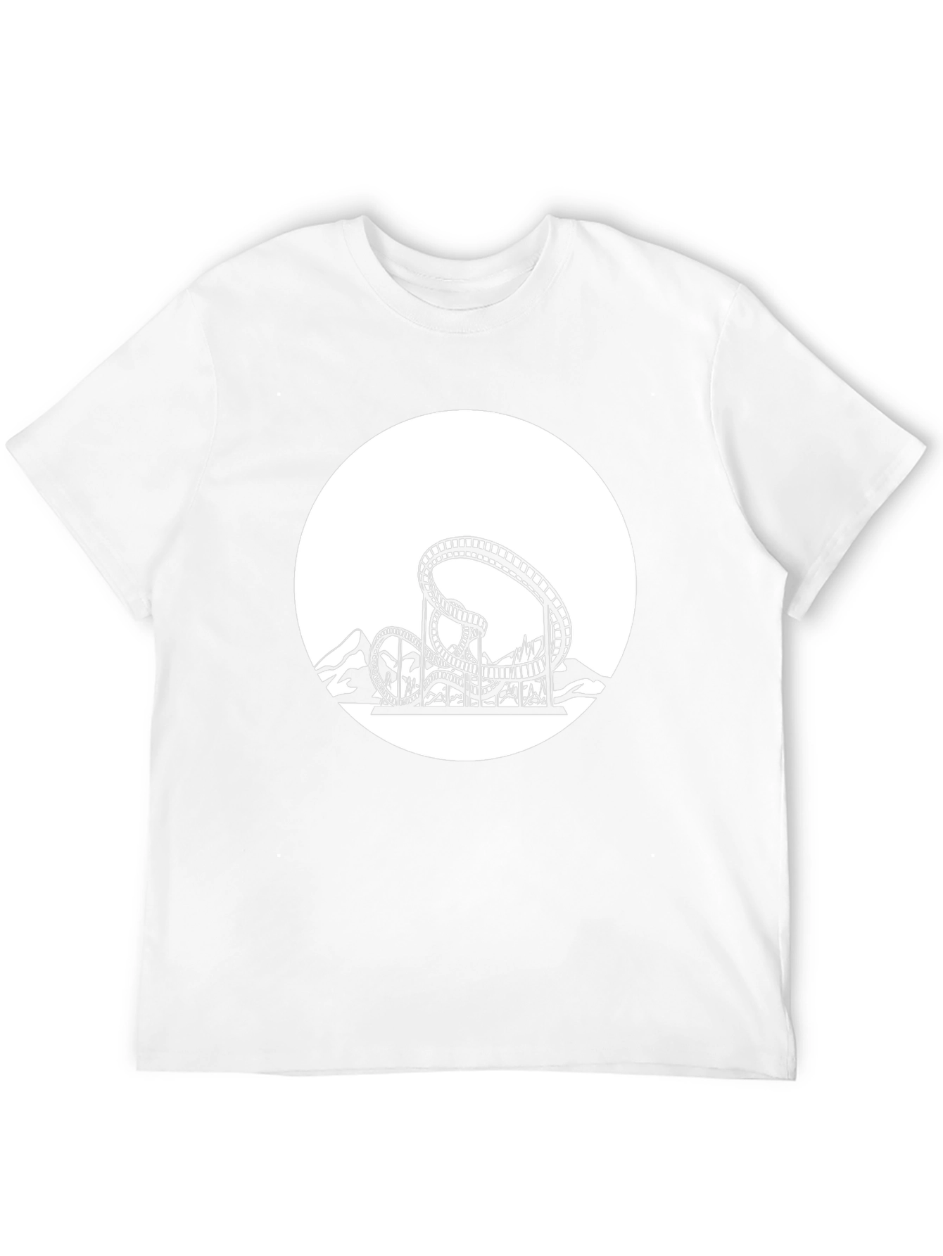 Roller Coaster Graphic Tee - Thrill Ride Shirt