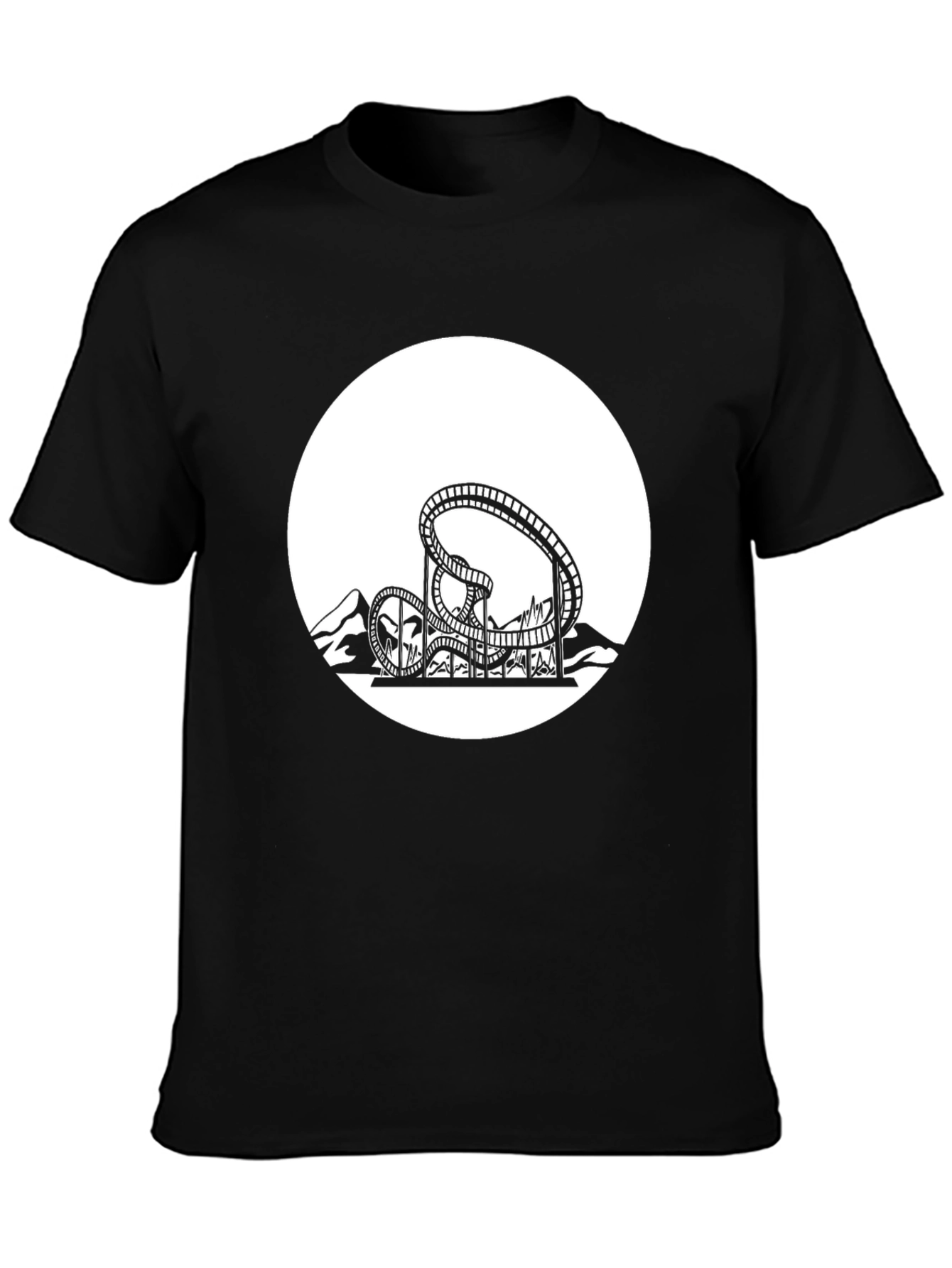Roller Coaster Graphic Tee - Thrill Ride Shirt