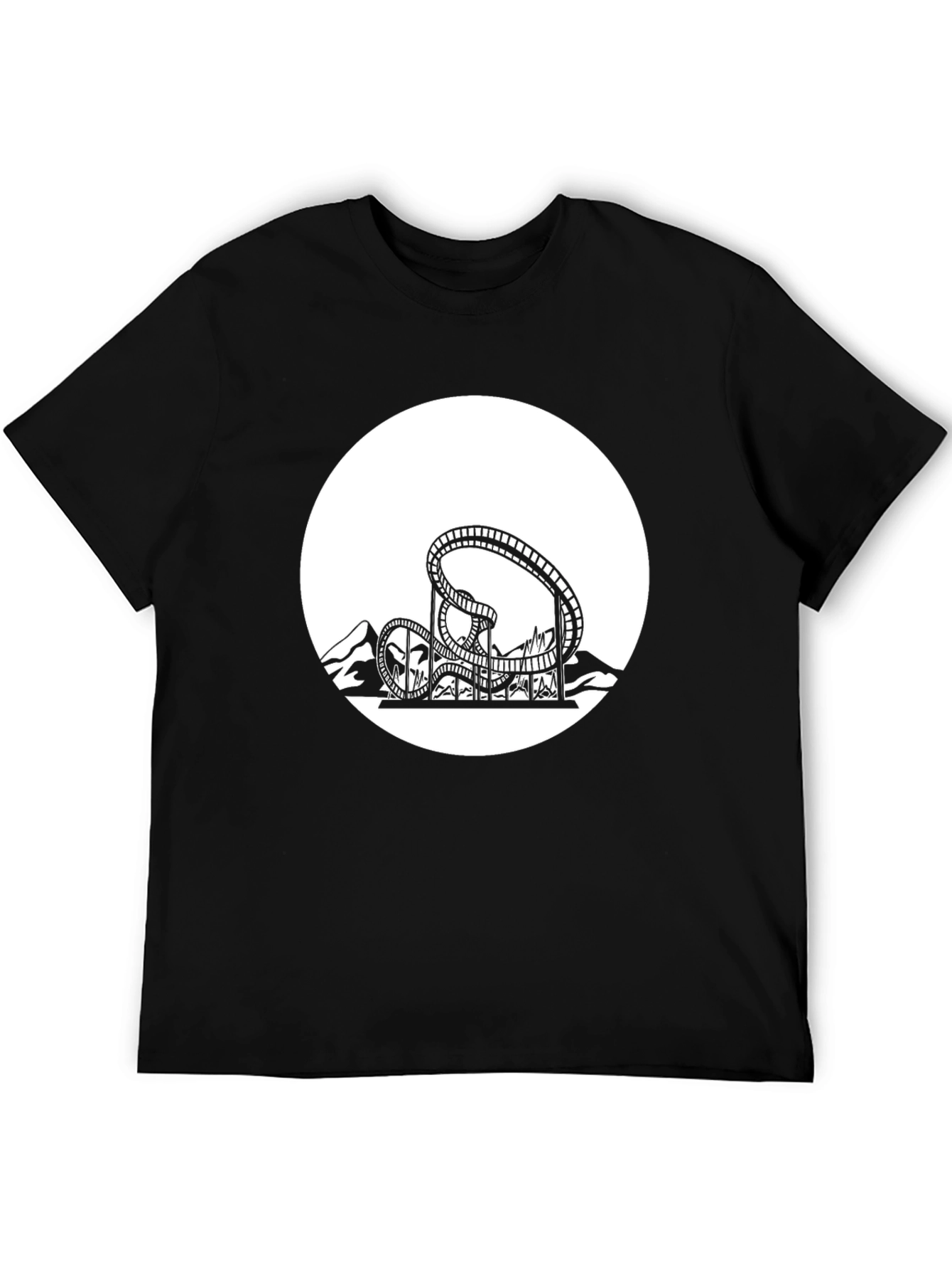 Roller Coaster Graphic Tee - Thrill Ride Shirt