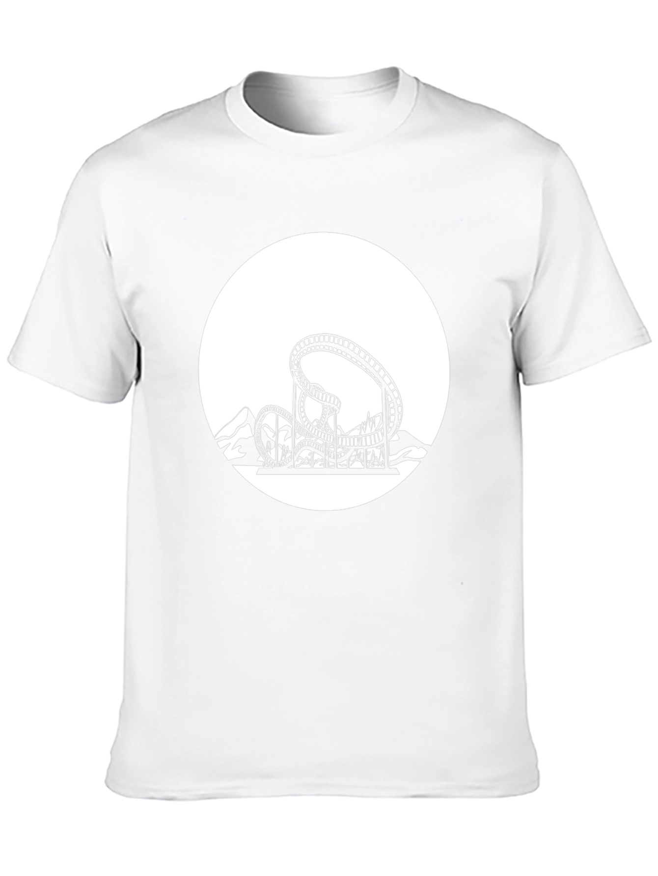 Roller Coaster Graphic Tee - Thrill Ride Shirt