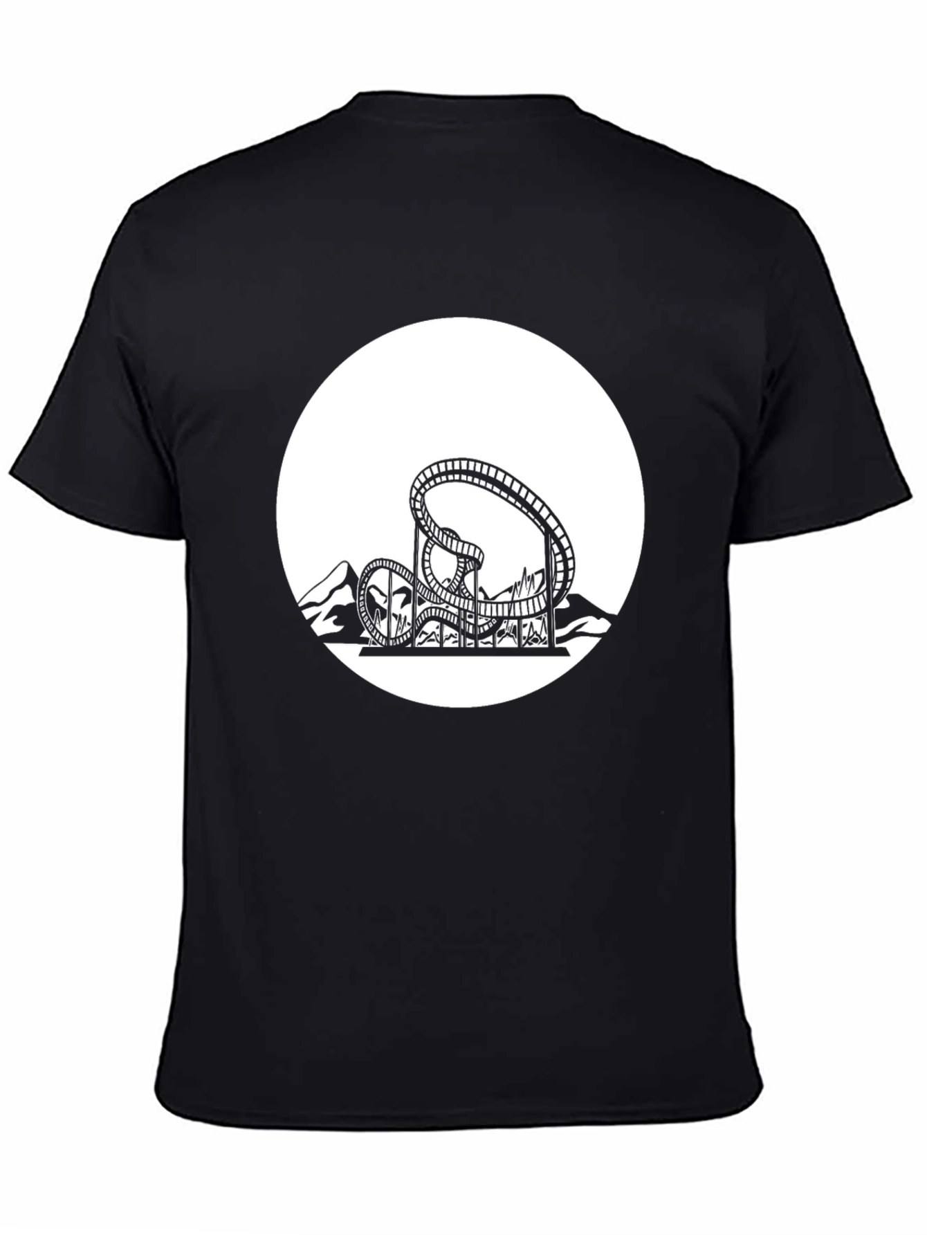 Roller Coaster Graphic Tee - Thrill Ride Shirt
