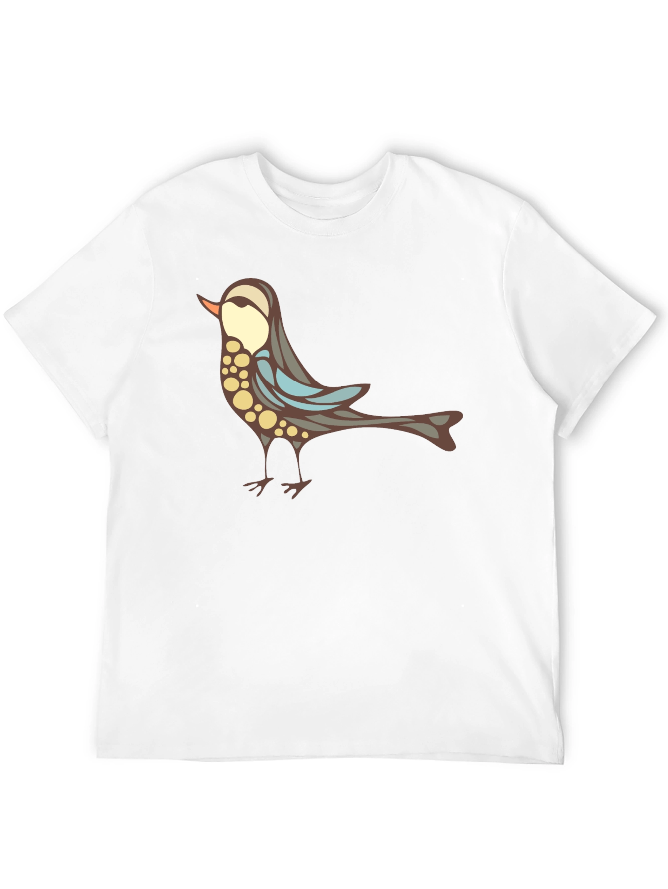 Stylish Bird Graphic Black T-Shirt