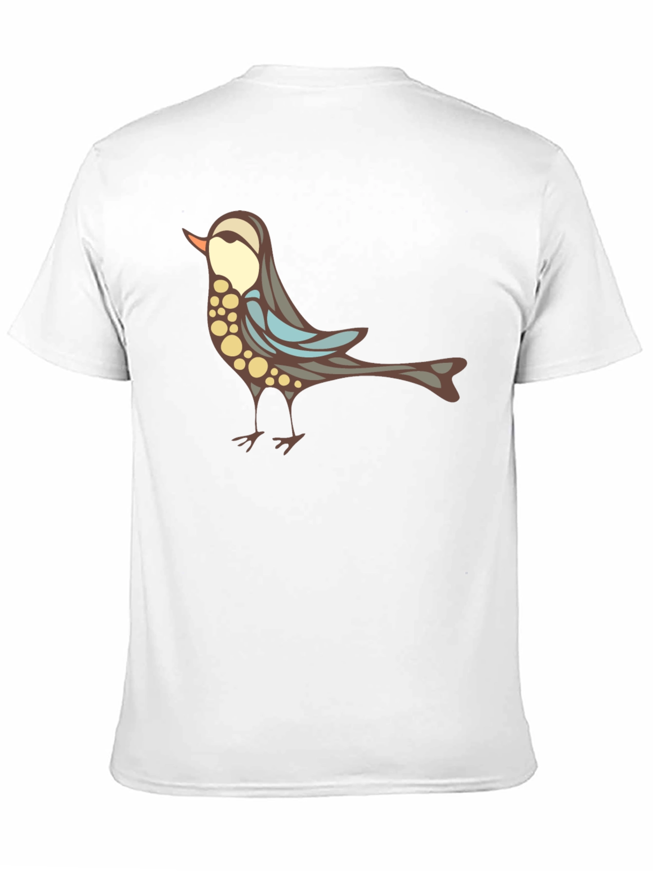 Stylish Bird Graphic Black T-Shirt