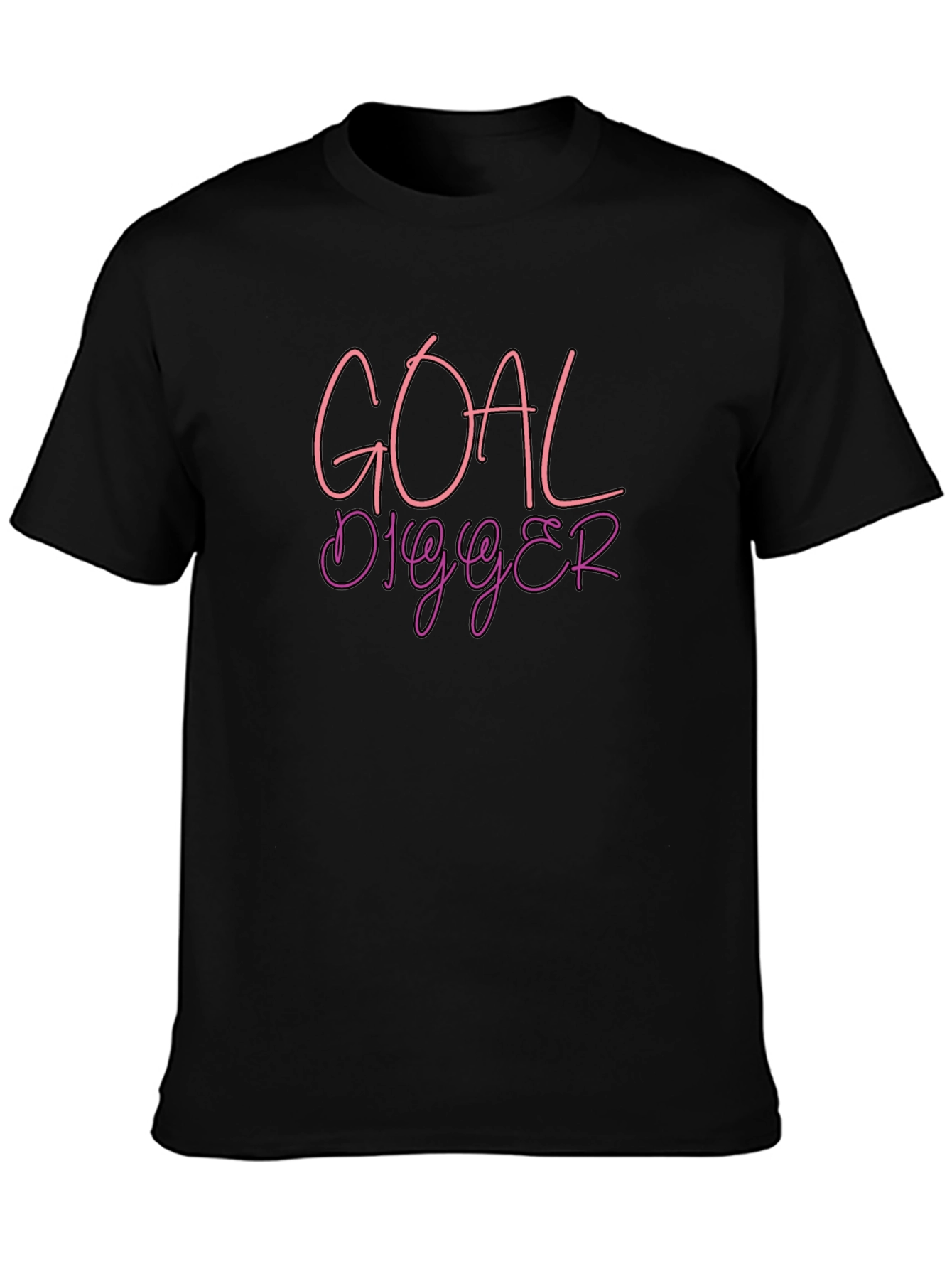 Goal Digger Tee - Black Crew Neck
