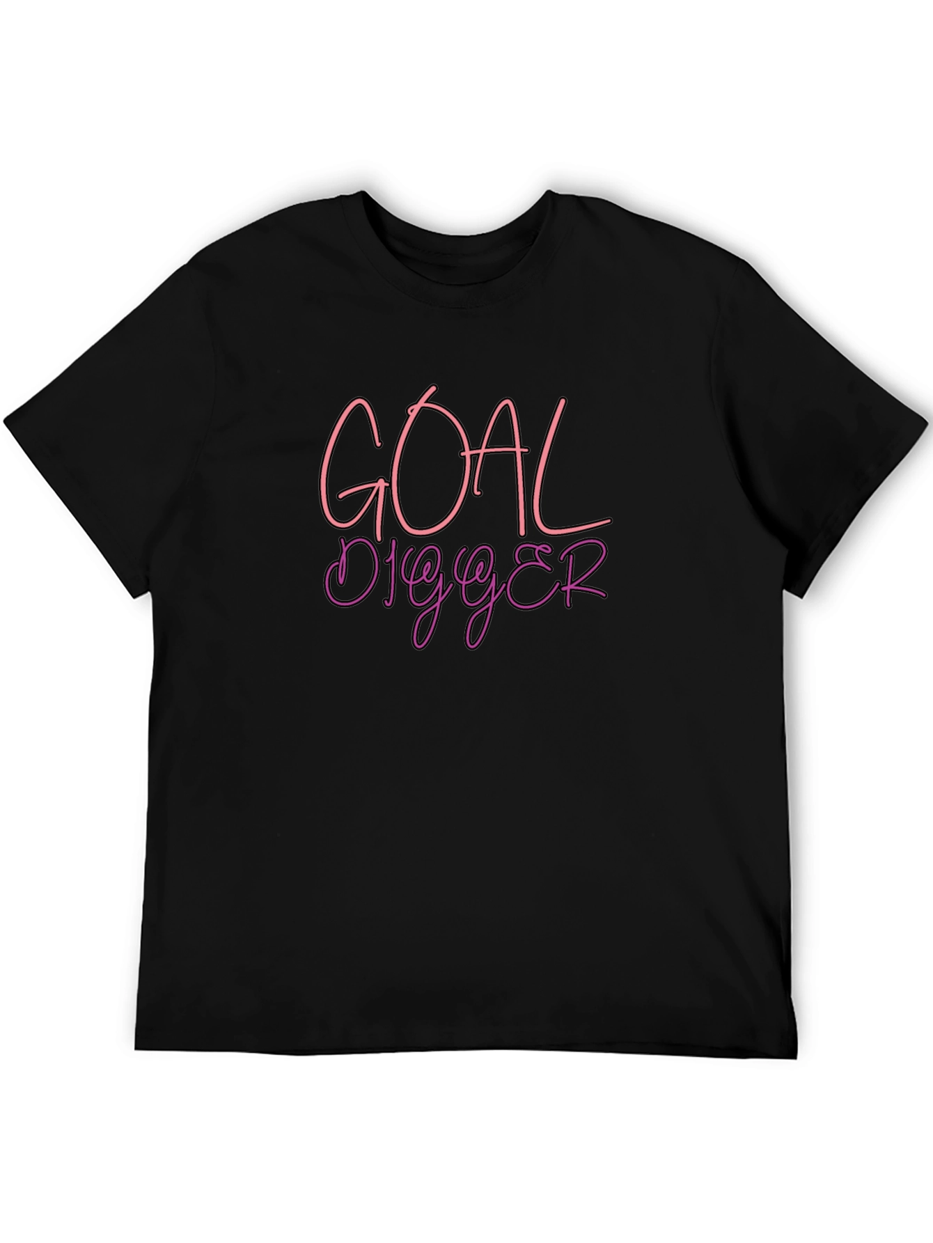 Goal Digger Tee - Black Crew Neck
