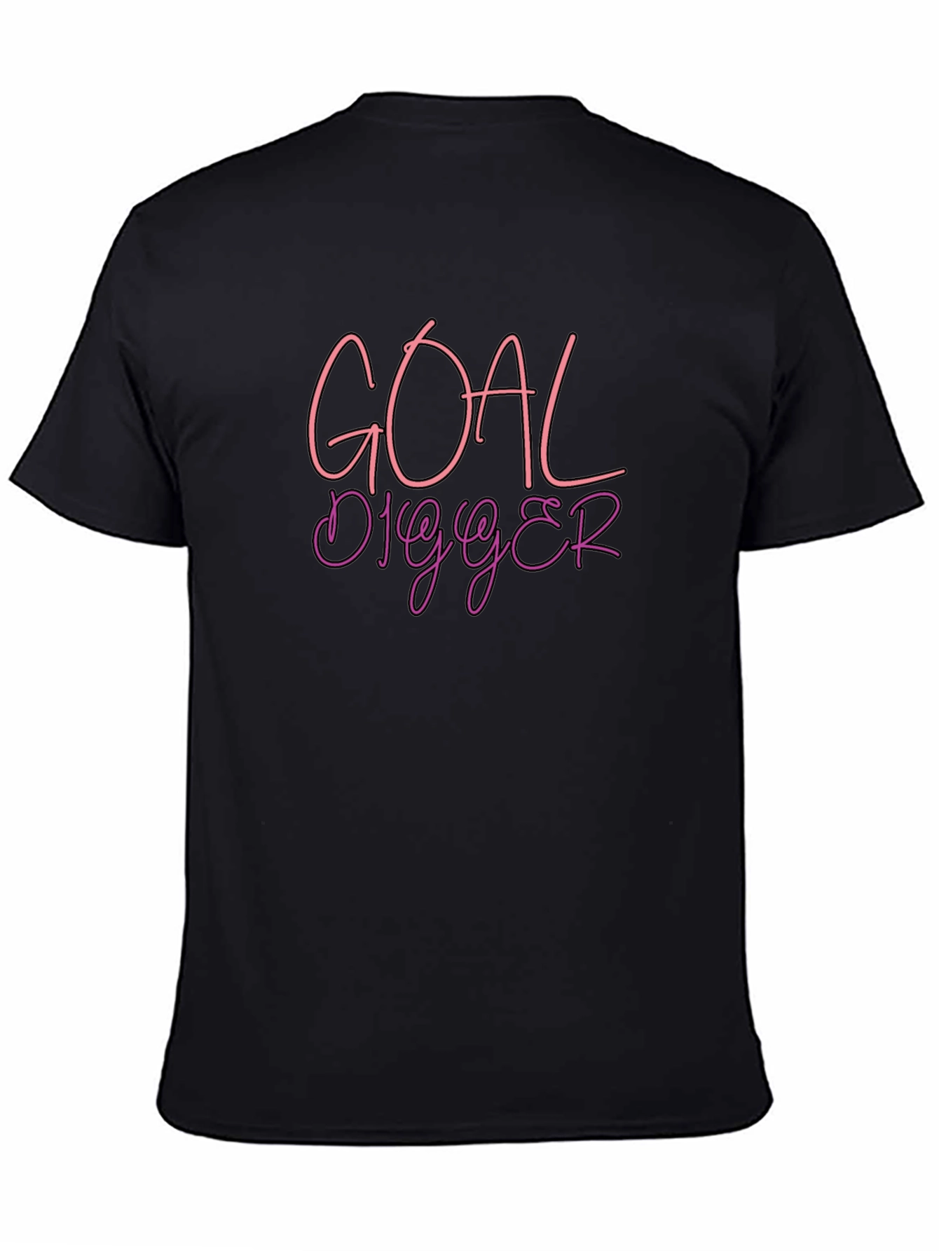 Goal Digger Tee - Black Crew Neck