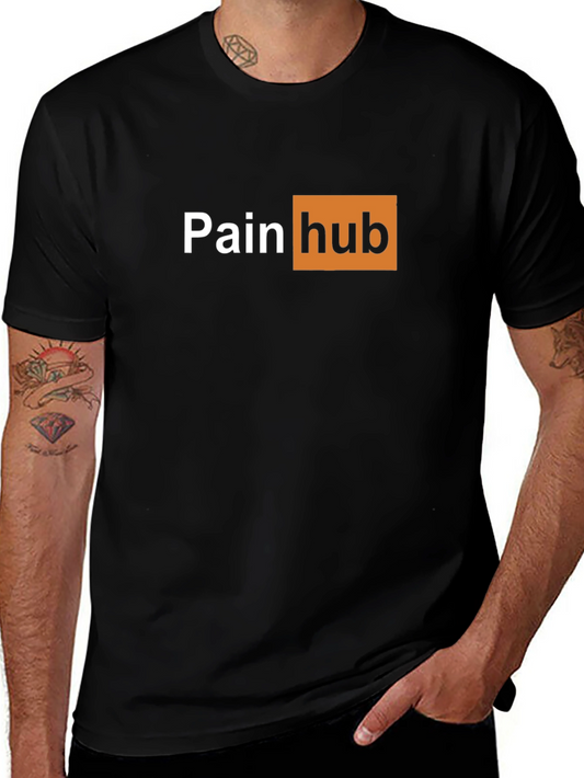 Pain Hub T-Shirt - Funny Graphic Tee for Gym Rats
