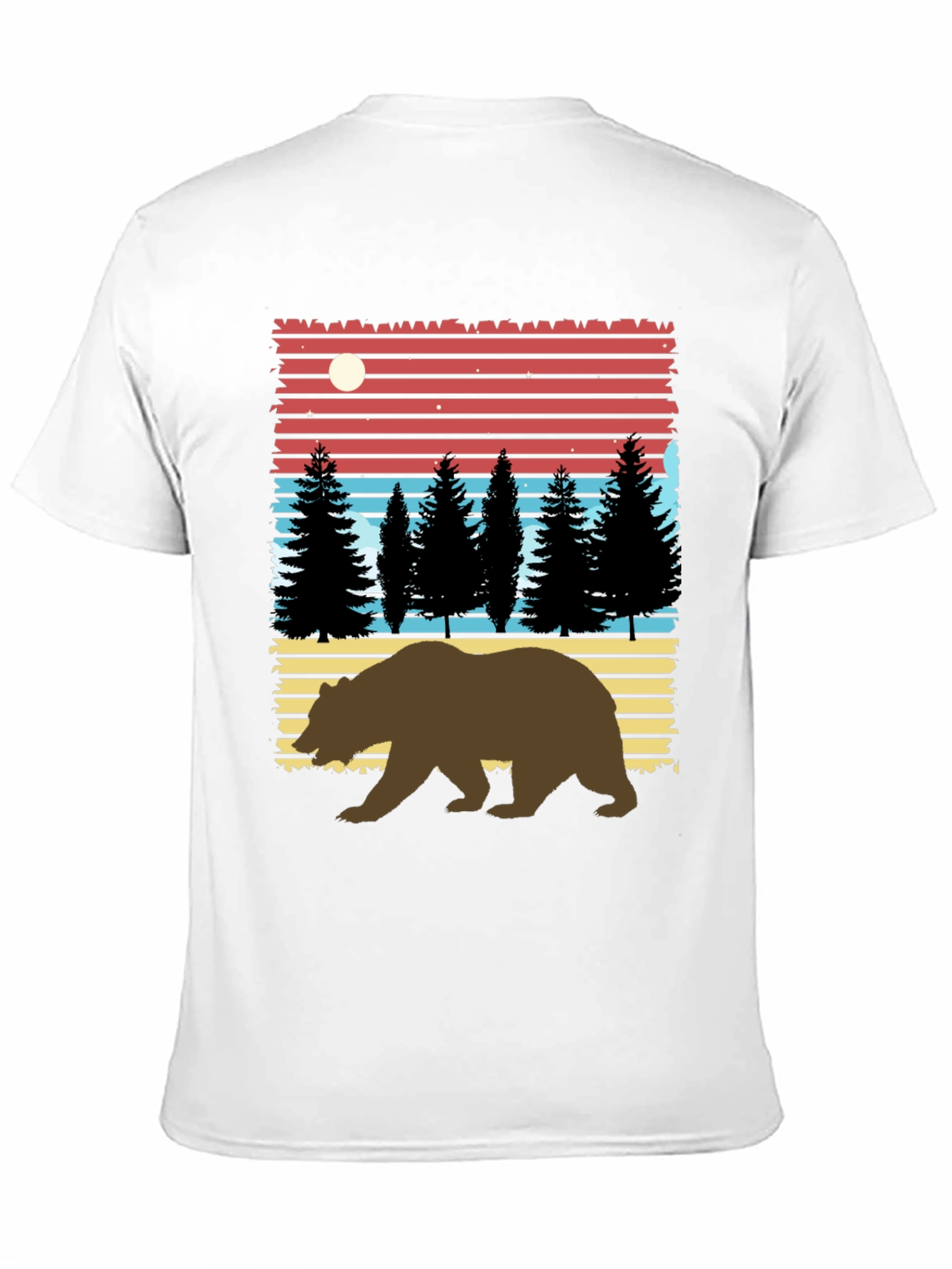 Retro Bear & Mountain Graphic Tee