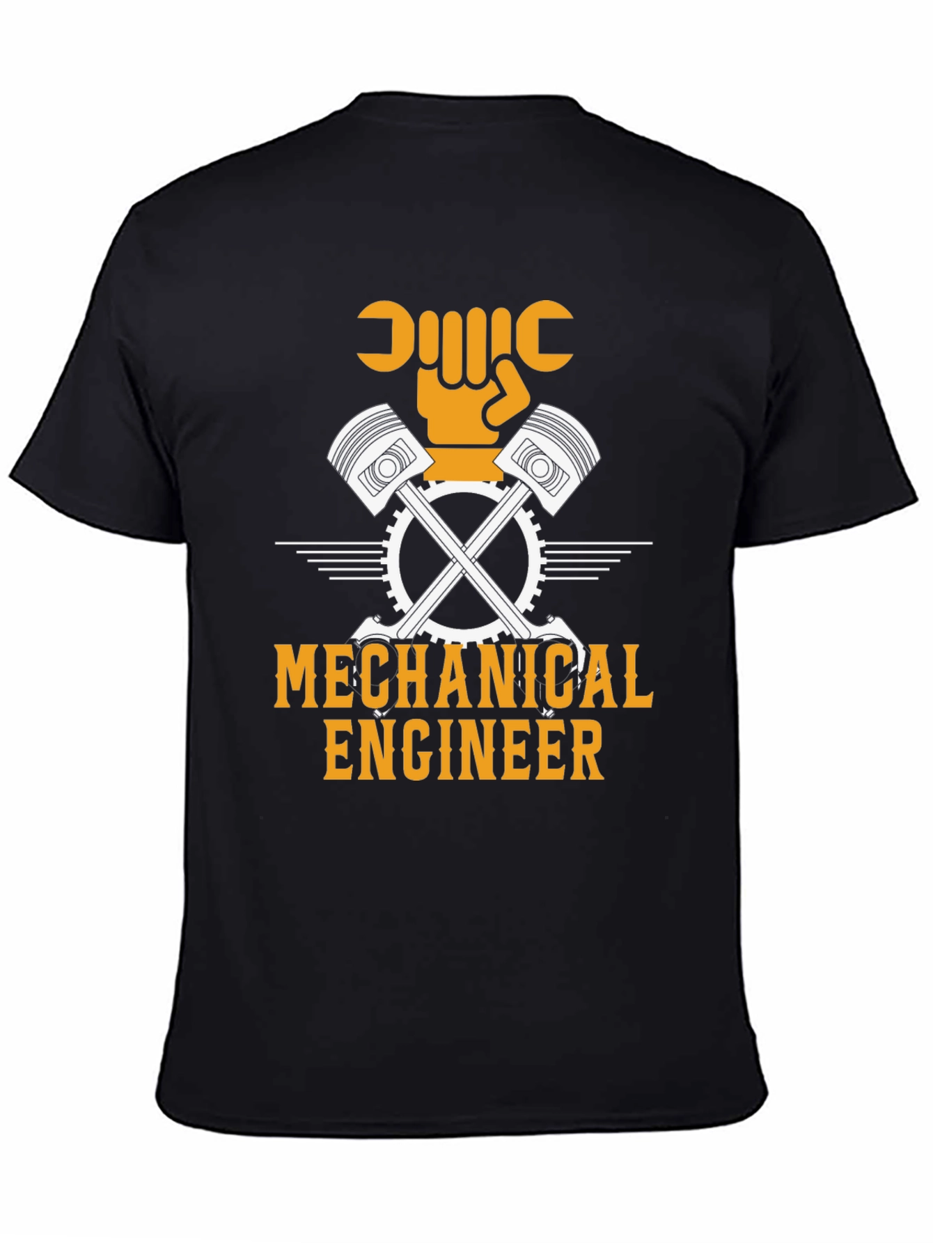 Mechanical Engineer T-Shirt - Black Cotton Blend