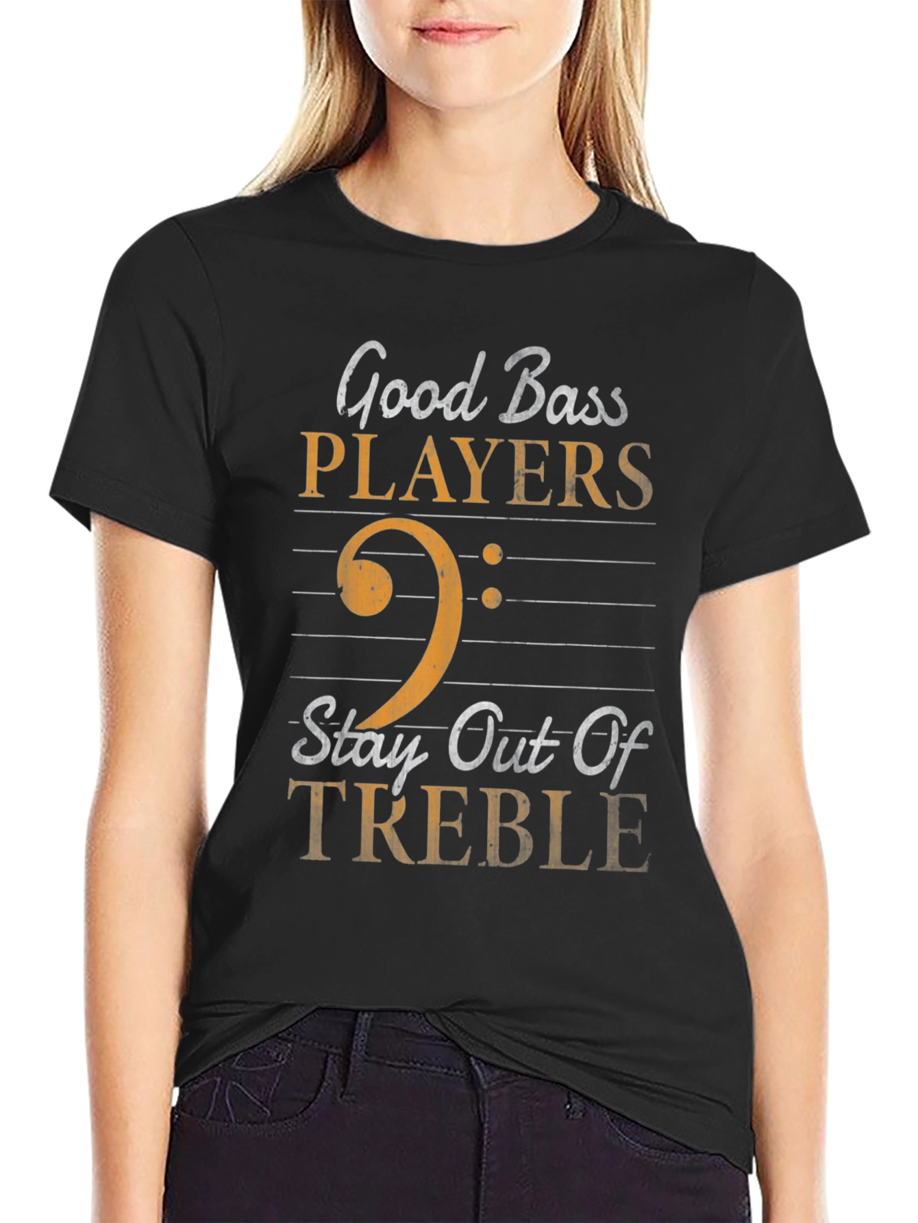 Good Bass Players Stay Out of Treble Graphic Tee
