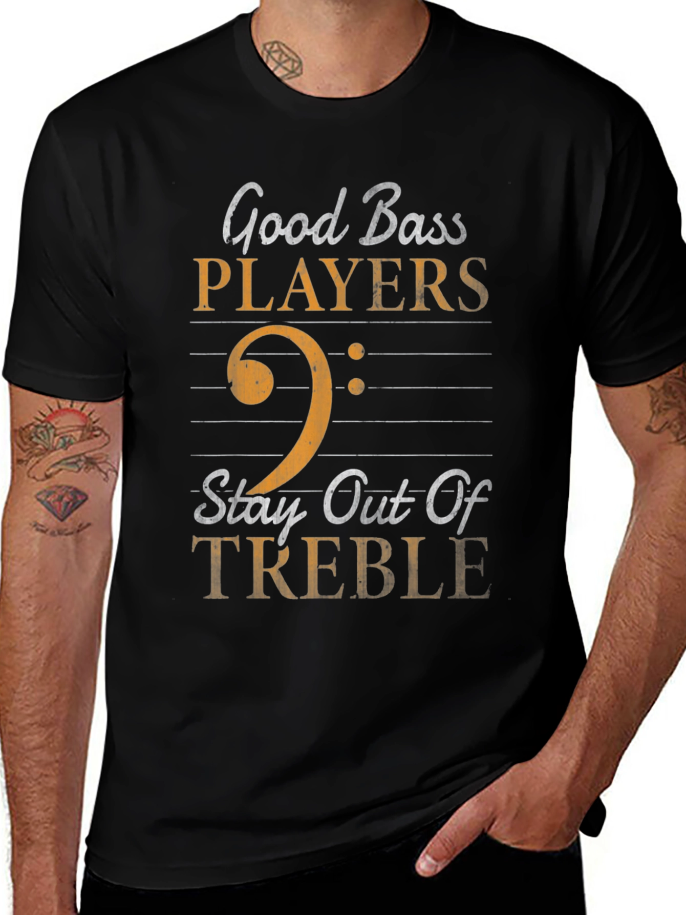 Good Bass Players Stay Out of Treble Graphic Tee