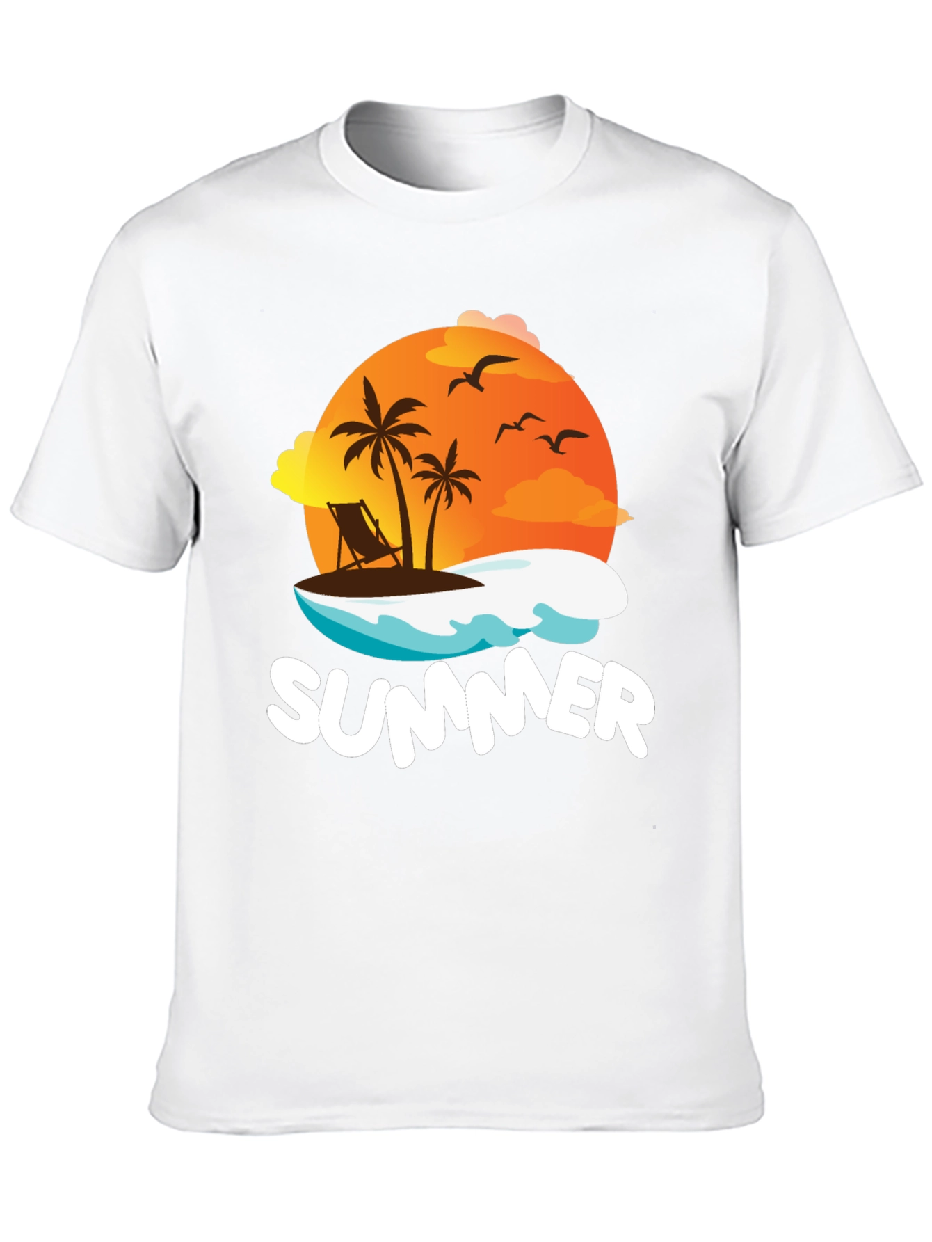 Summer Graphic T-Shirt Black