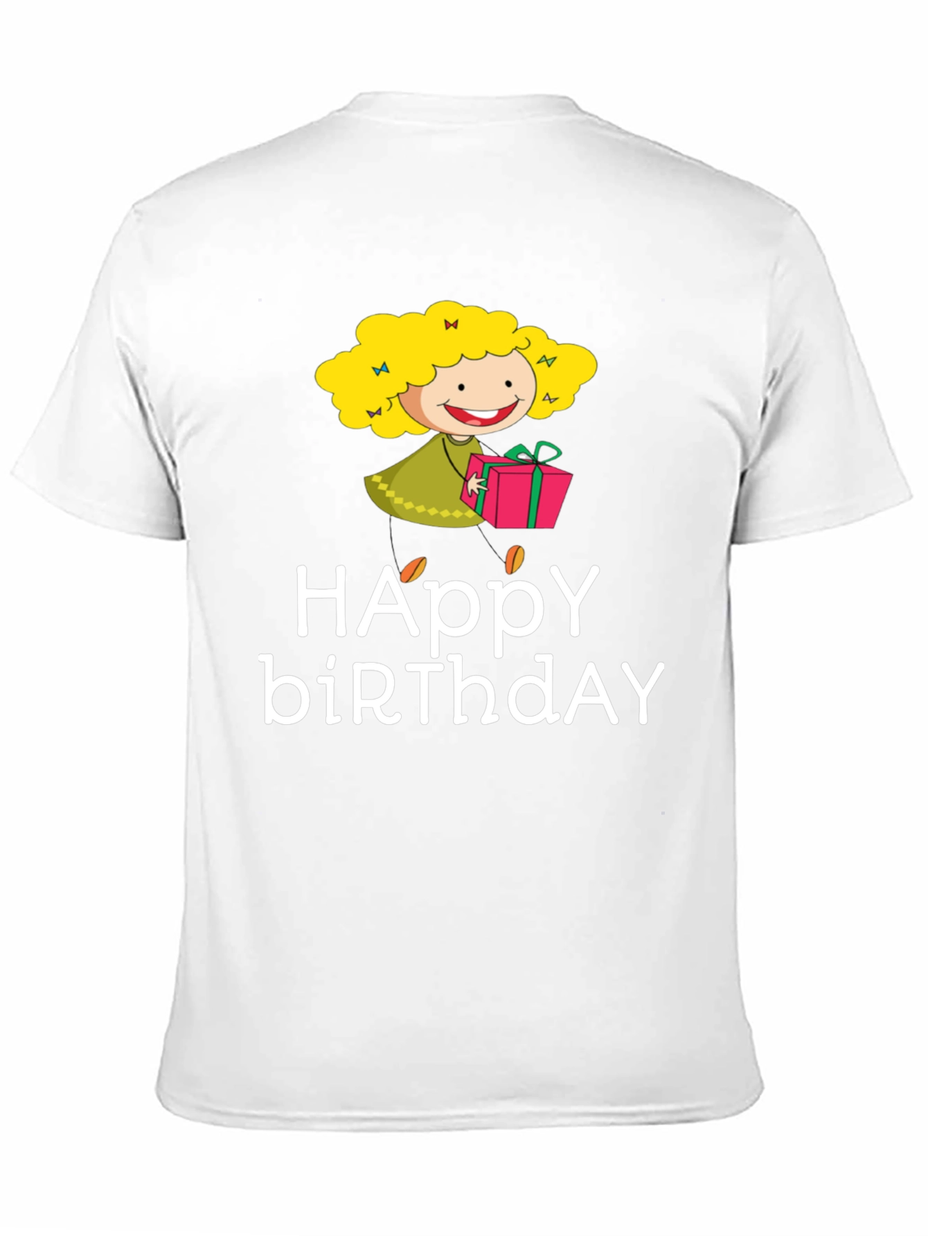 Happy Birthday Cartoon Graphic T-Shirt