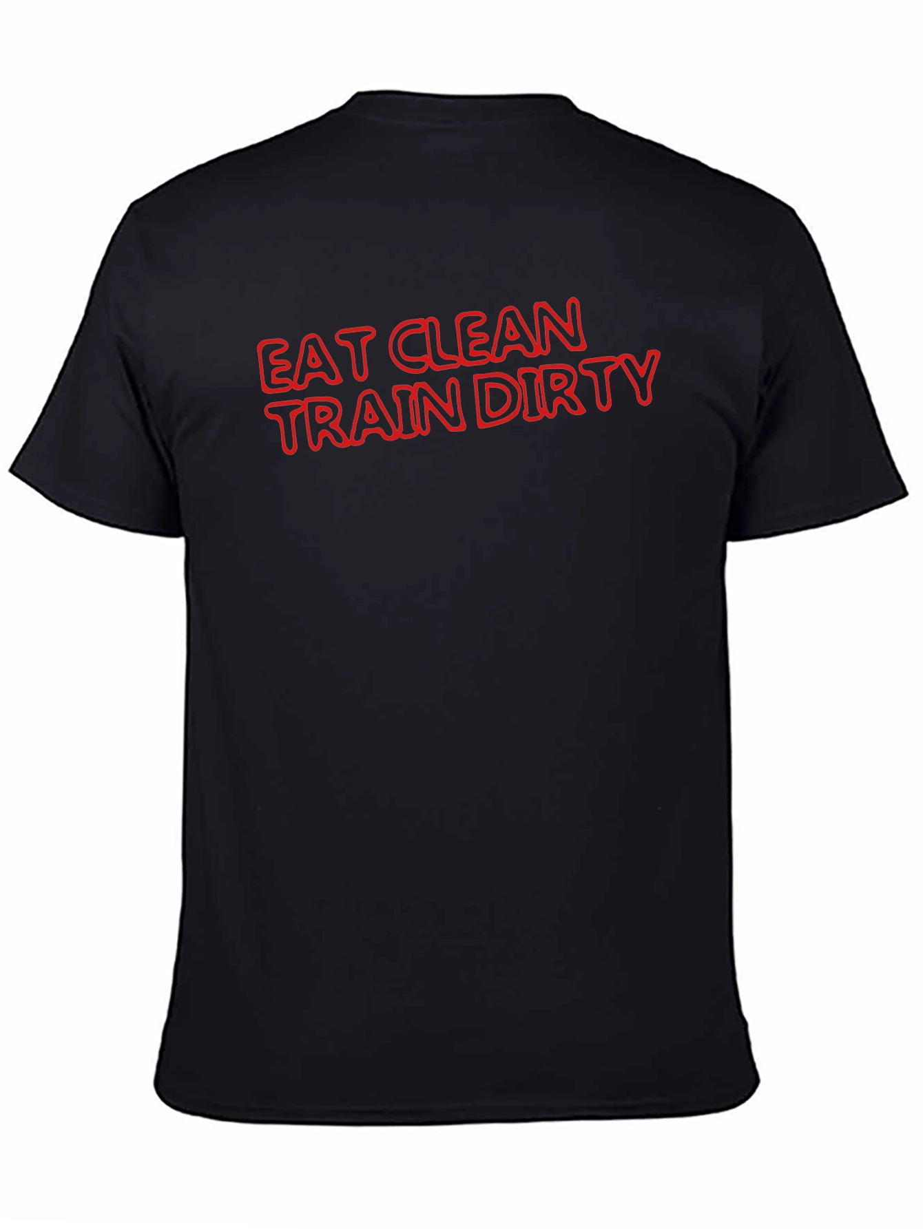 Eat Clean Train Dirty Black T-Shirt