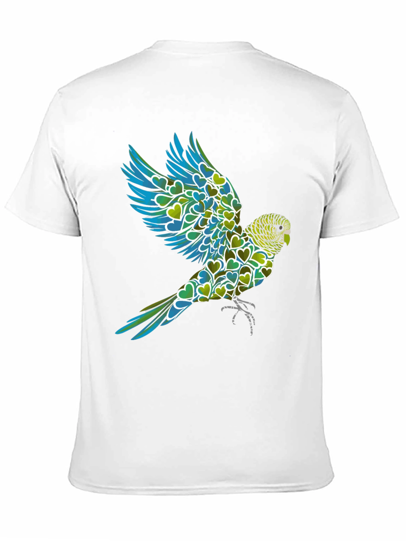 Parrot Heart T-Shirt - Mens Graphic Tee