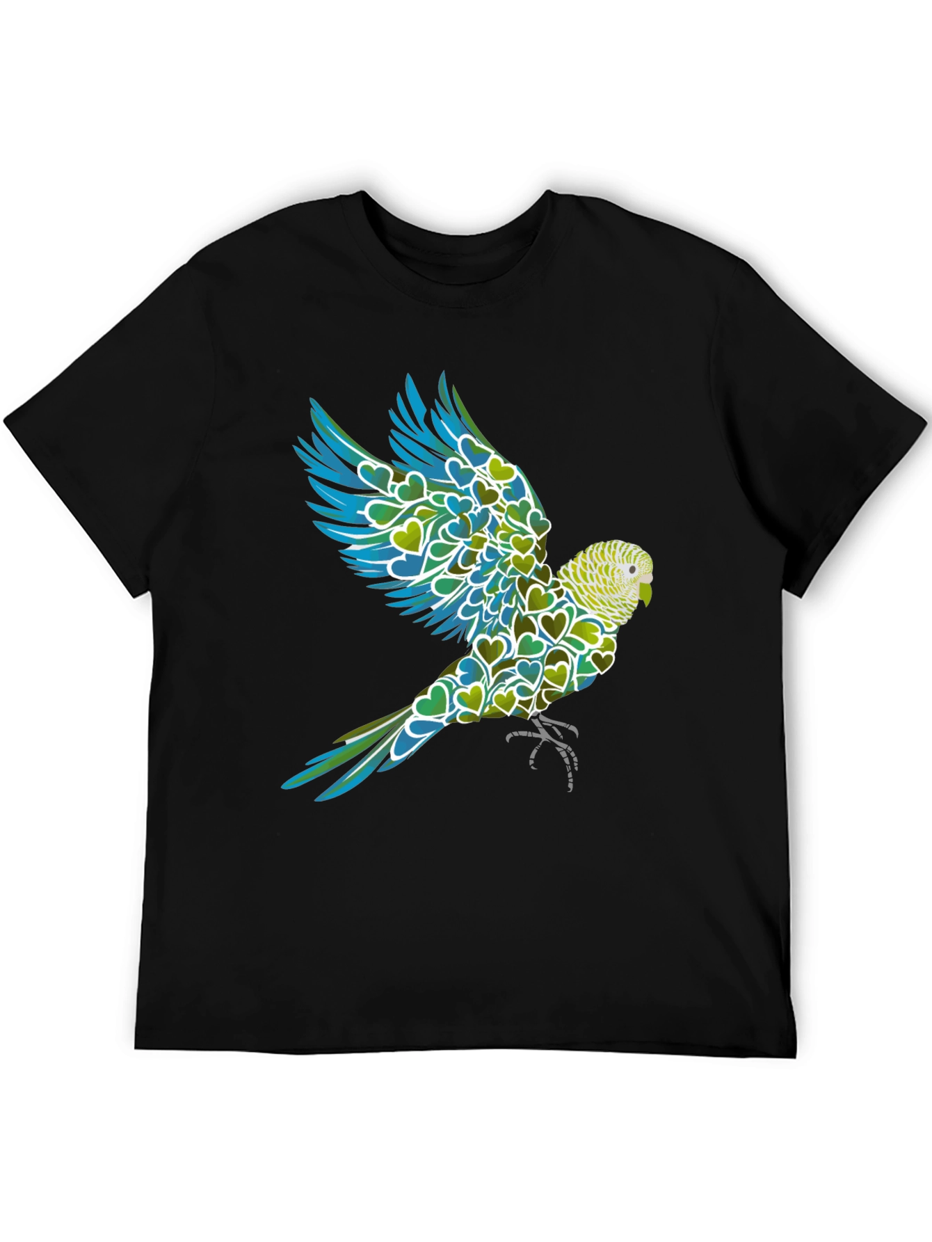 Parrot Heart T-Shirt - Mens Graphic Tee