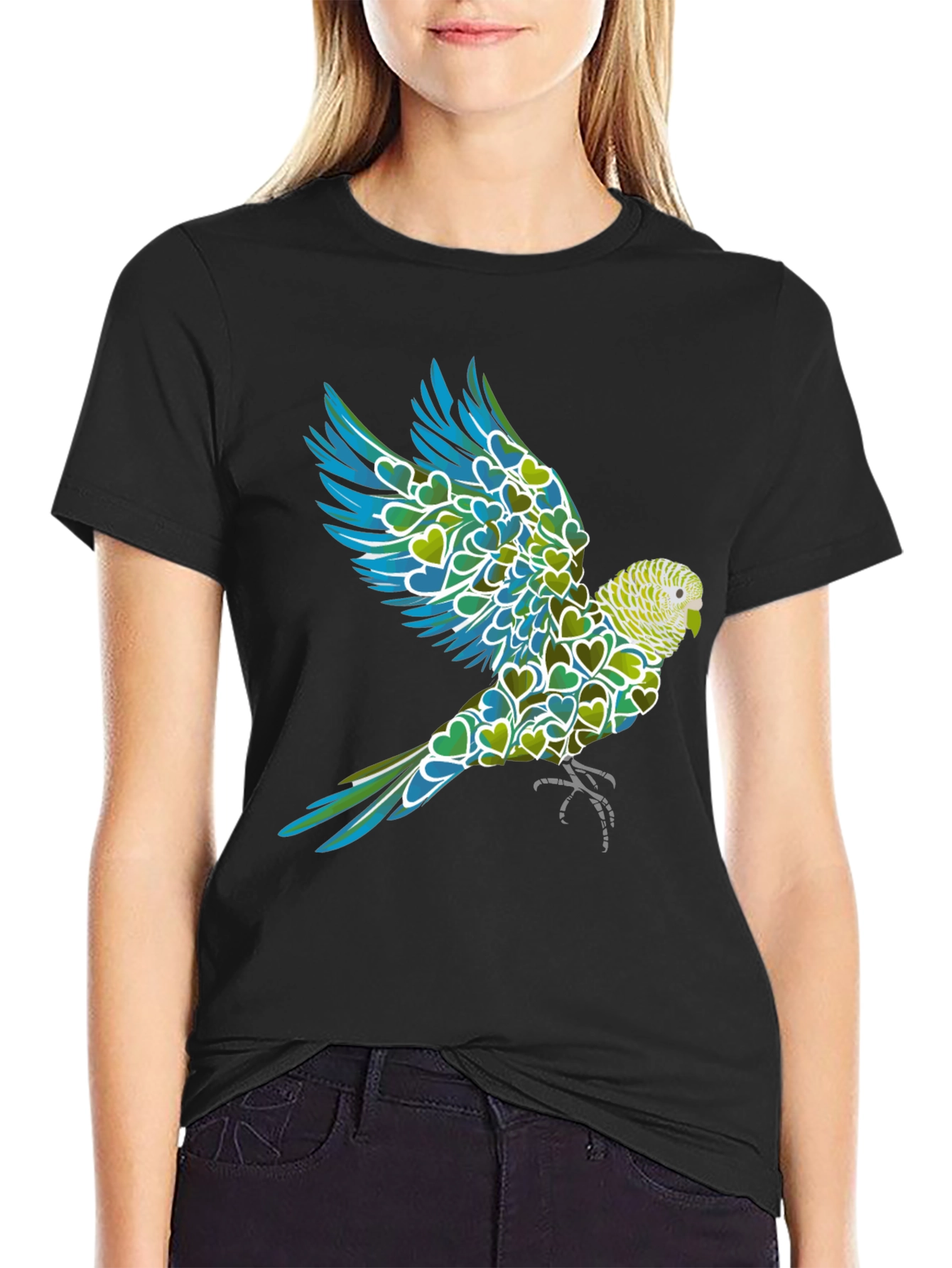Parrot Heart T-Shirt - Mens Graphic Tee