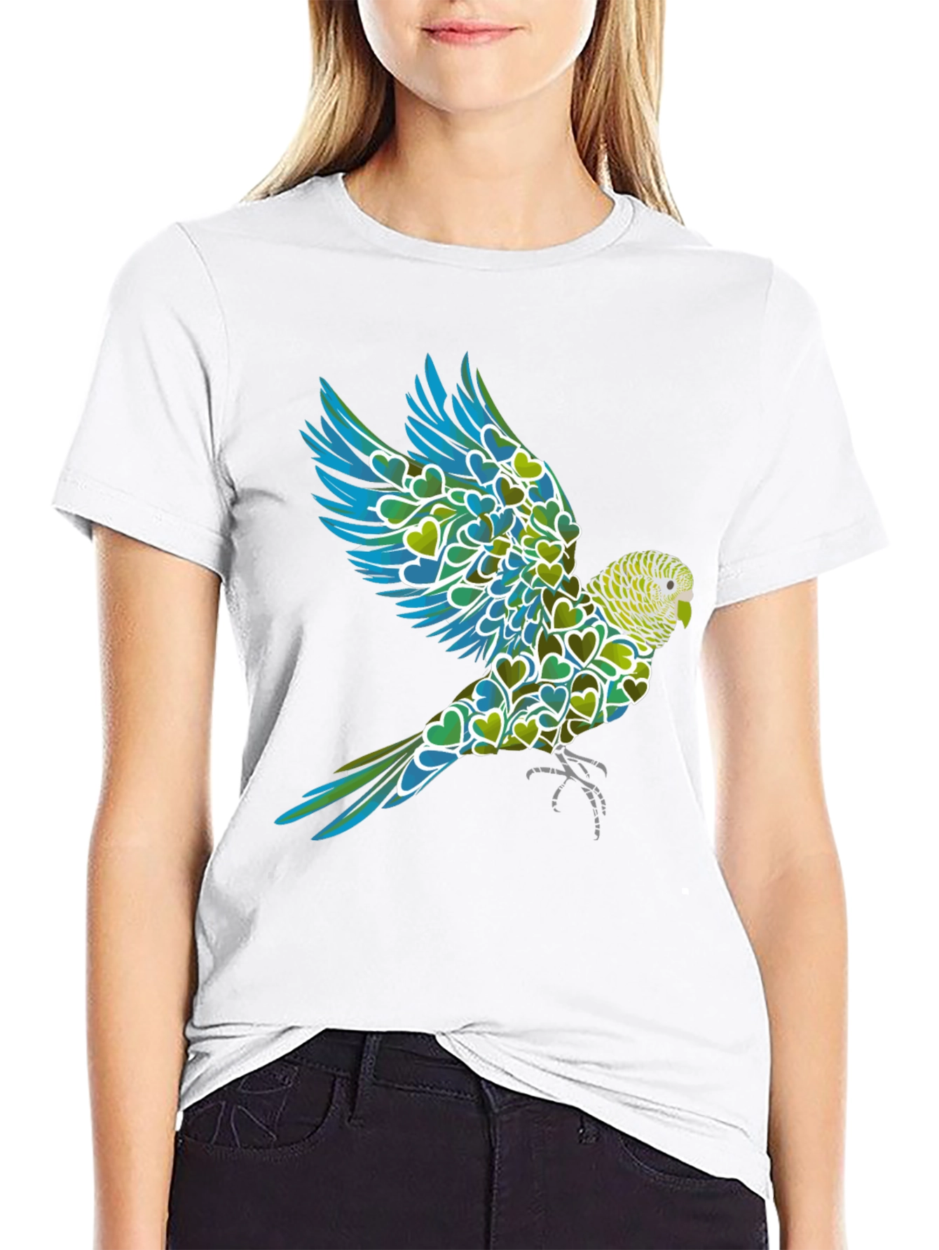 Parrot Heart T-Shirt - Mens Graphic Tee
