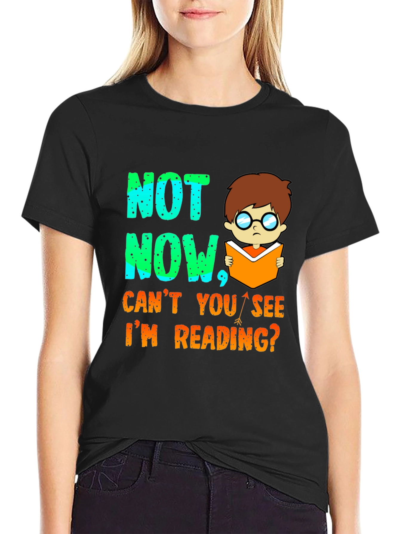 Funny Reading T-Shirt - Not Now Im Reading!