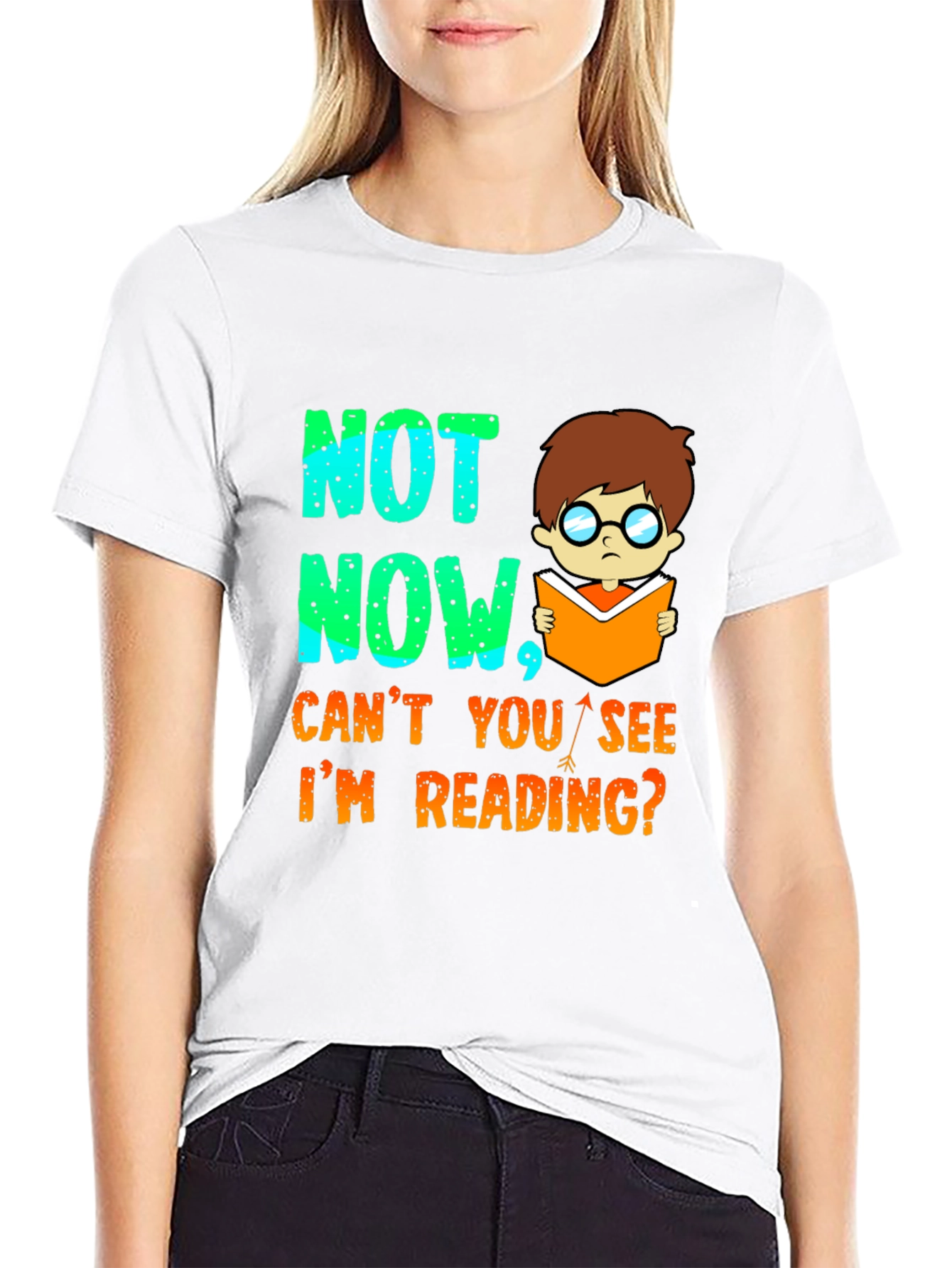 Funny Reading T-Shirt - Not Now Im Reading!