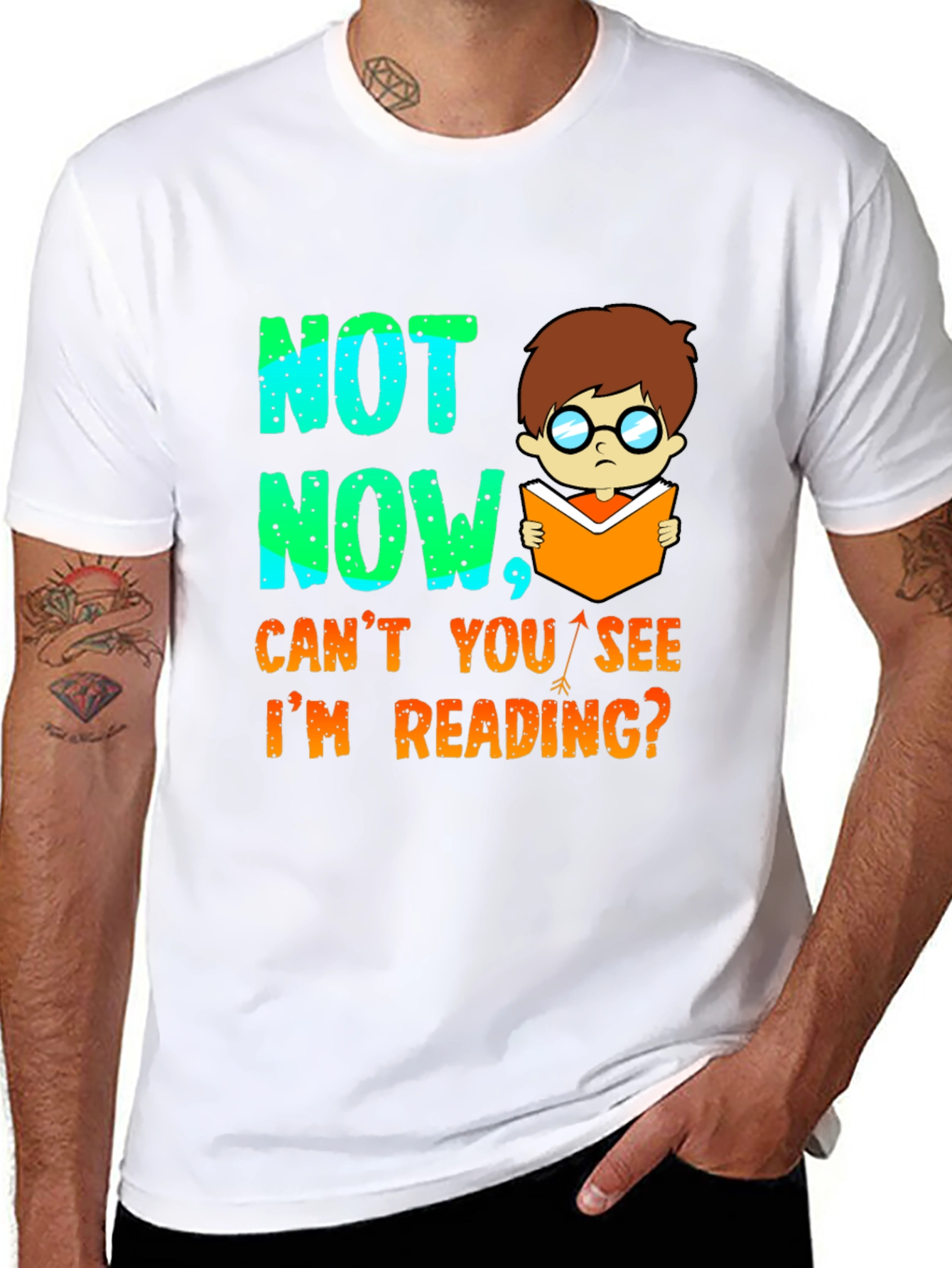 Funny Reading T-Shirt - Not Now Im Reading!