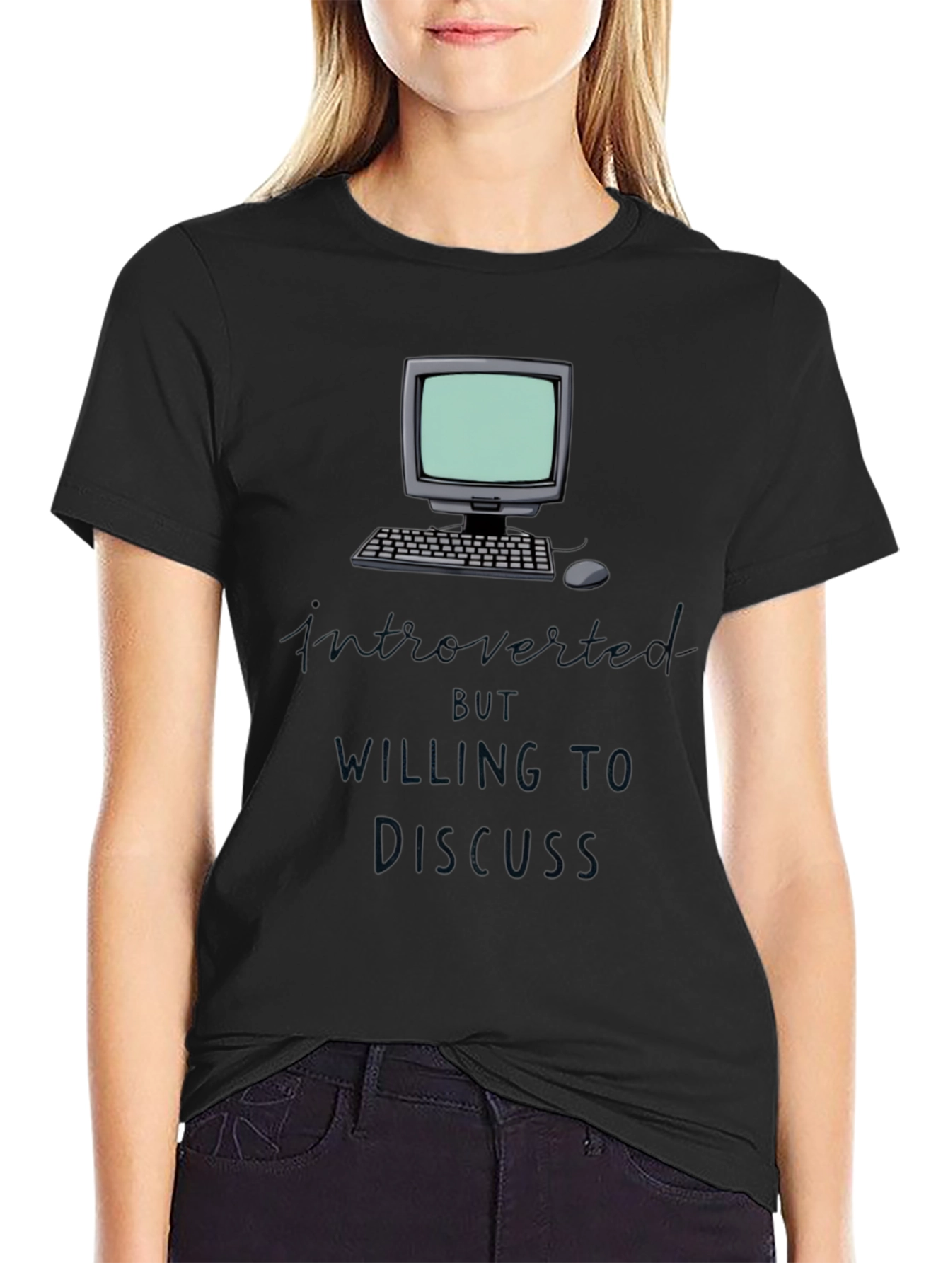 Introverted but Willing to Discuss T-Shirt