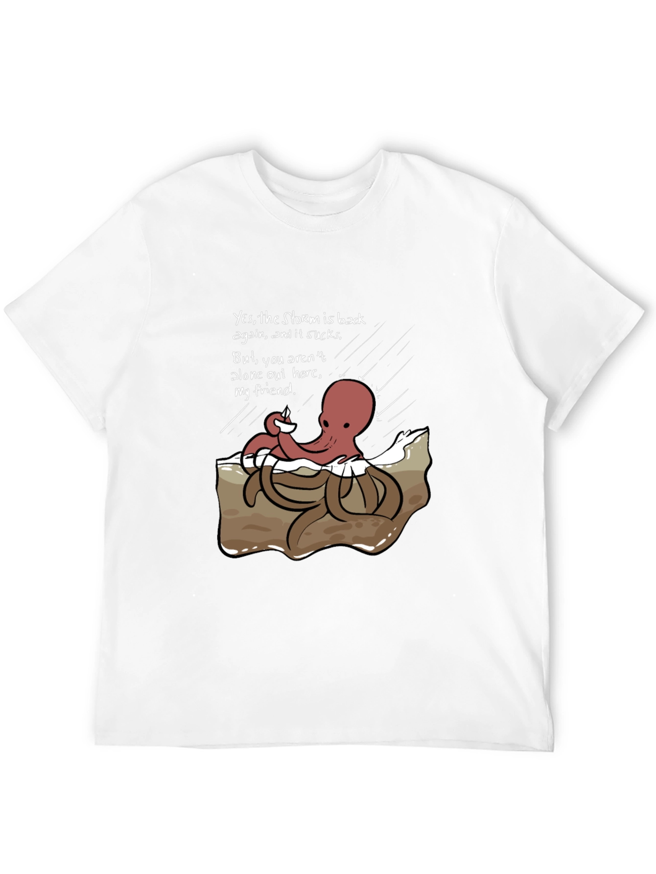 Stormy Day Octopus Graphic Tee