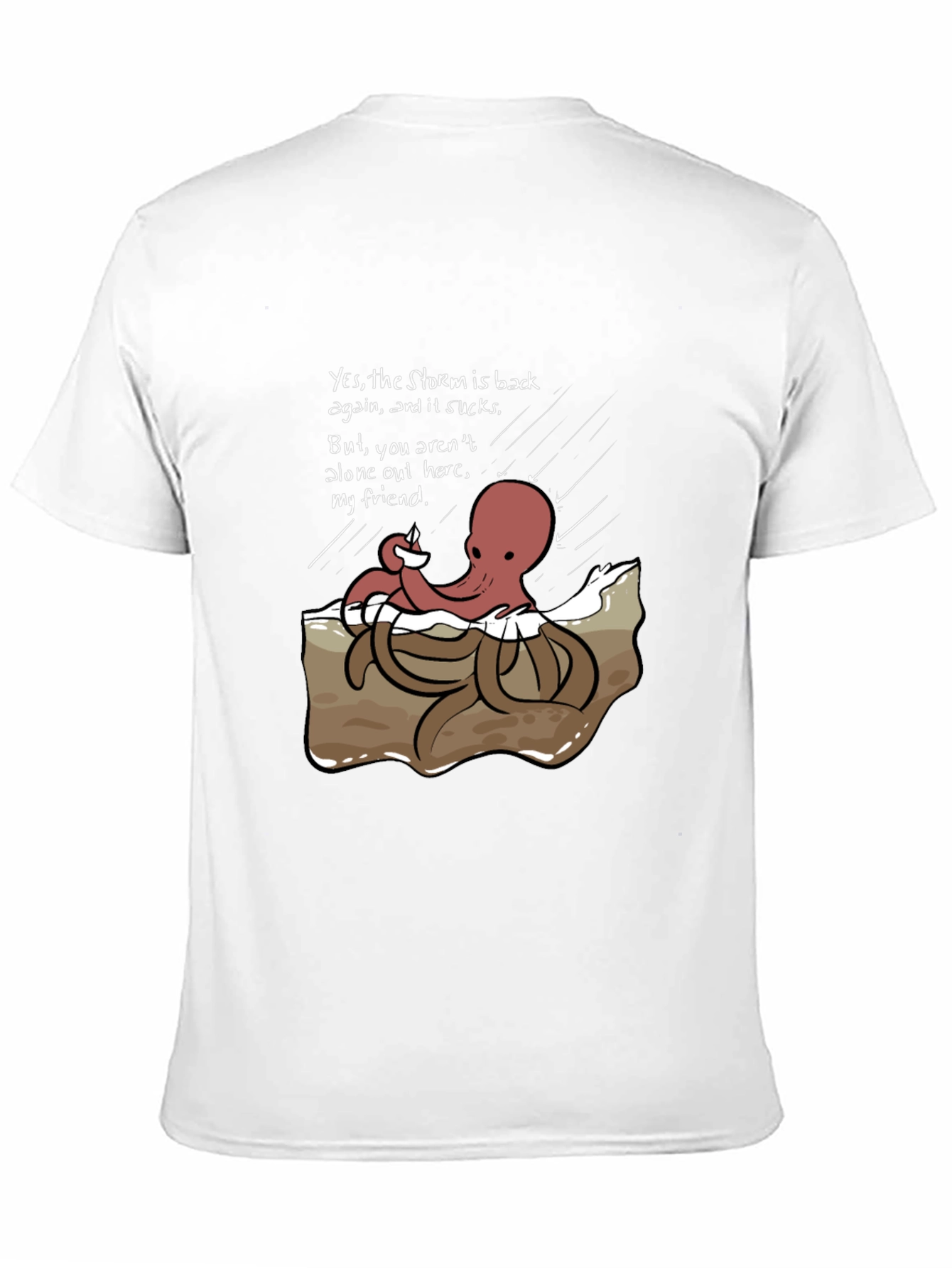 Stormy Day Octopus Graphic Tee