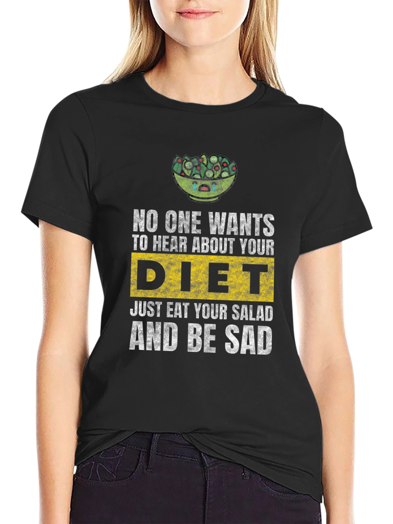Sad Salad Diet T-Shirt: Eat Your Greens!