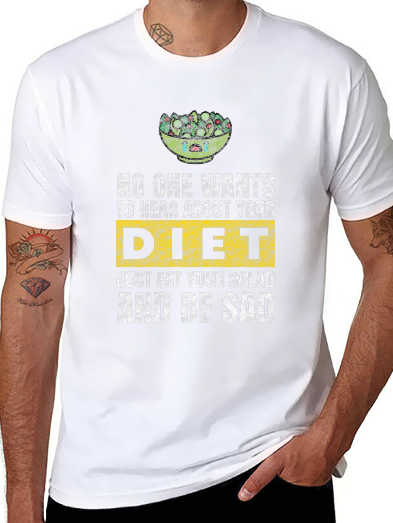 Sad Salad Diet T-Shirt: Eat Your Greens!