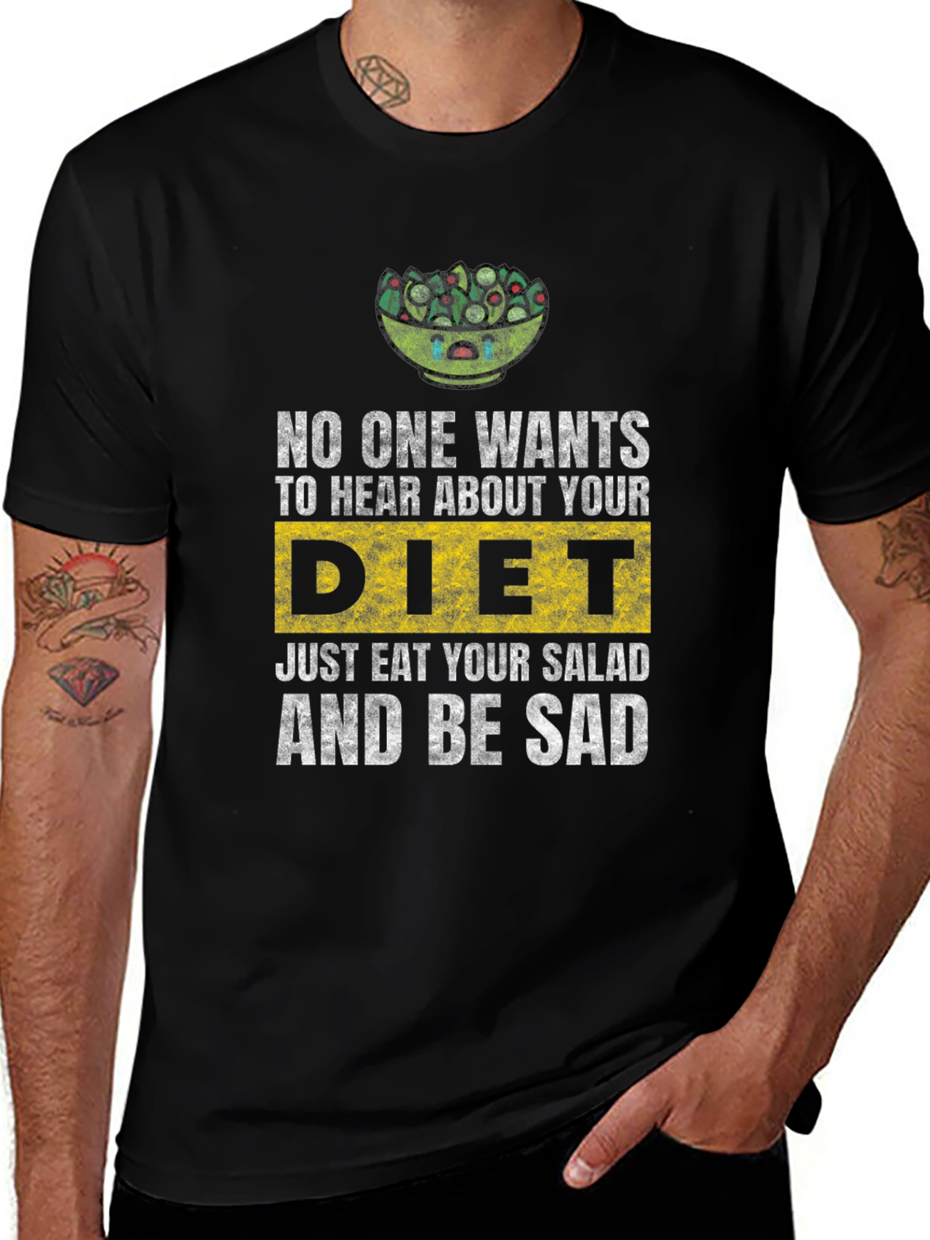 Sad Salad Diet T-Shirt: Eat Your Greens!