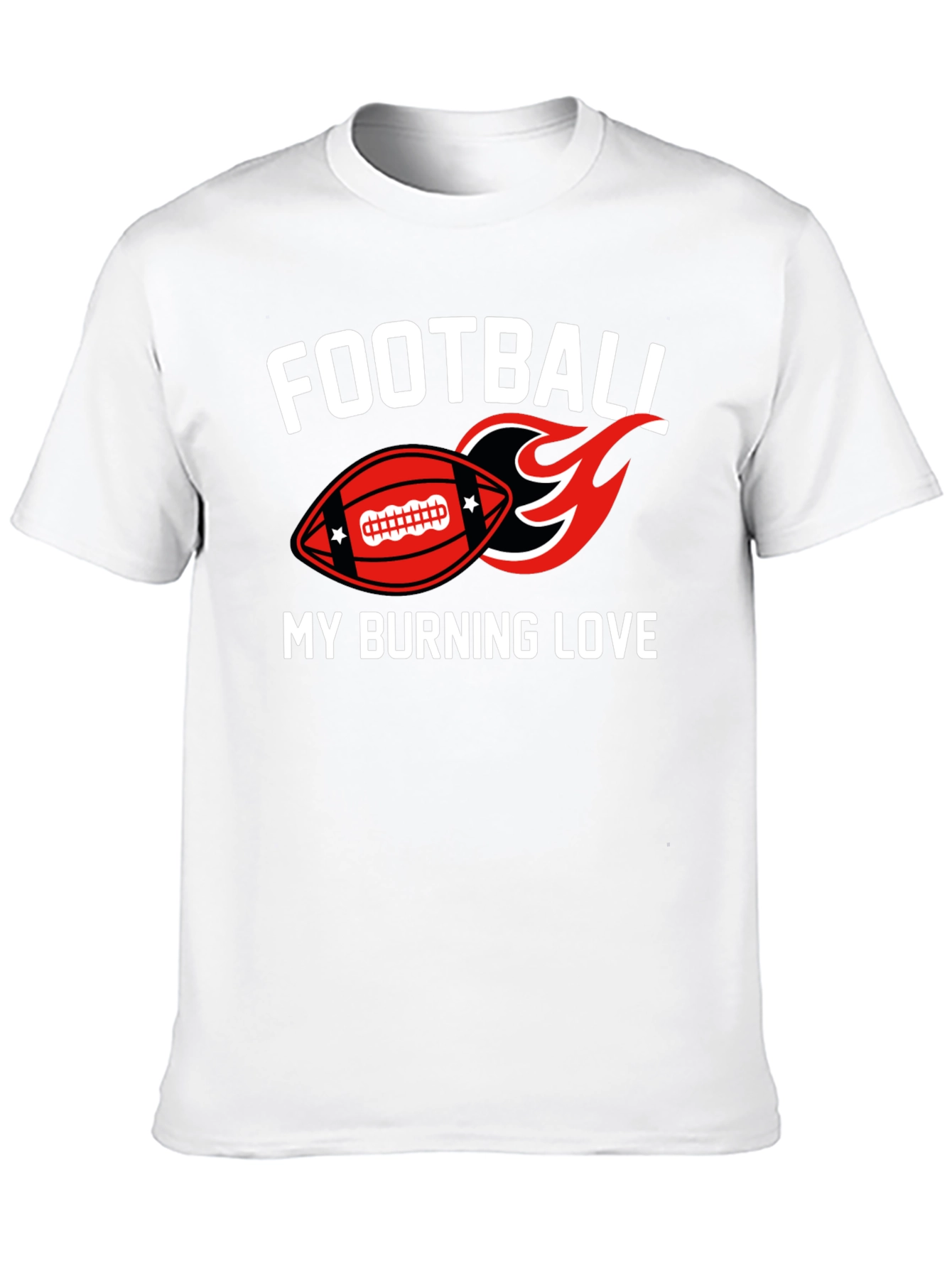 Football My Burning Love Graphic T-Shirt
