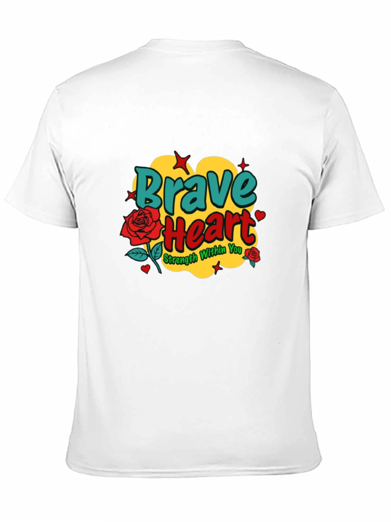 Brave Heart Graphic Tee - Strength Within You