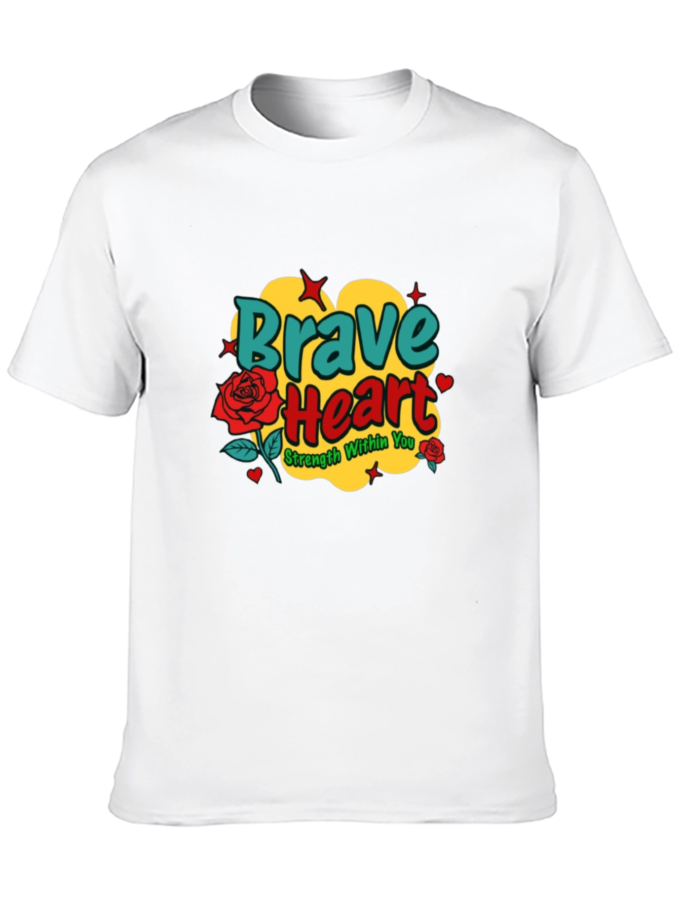 Brave Heart Graphic Tee - Strength Within You