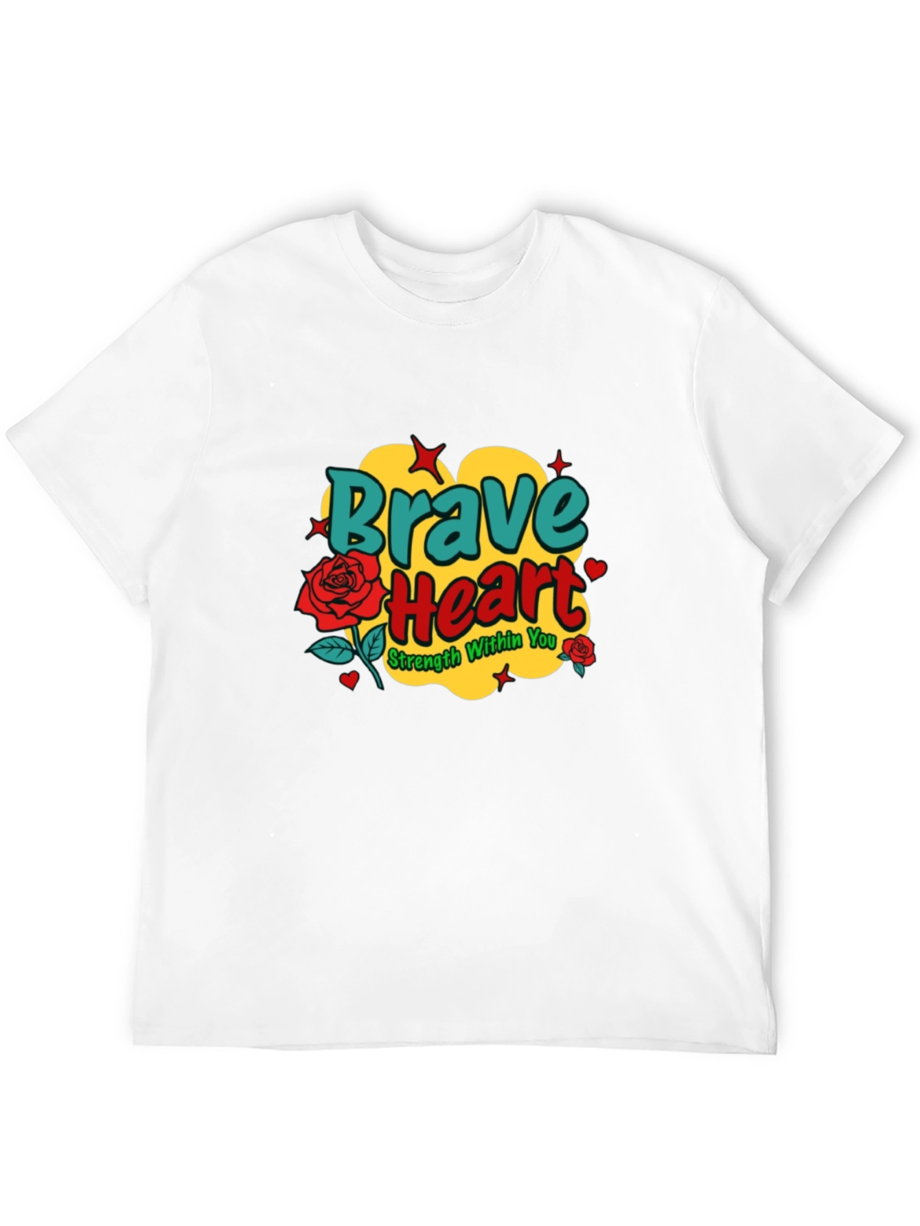 Brave Heart Graphic Tee - Strength Within You