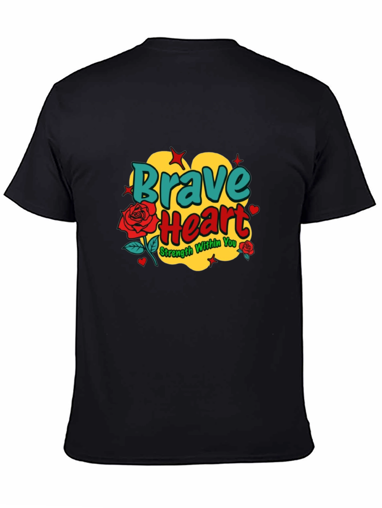 Brave Heart Graphic Tee - Strength Within You