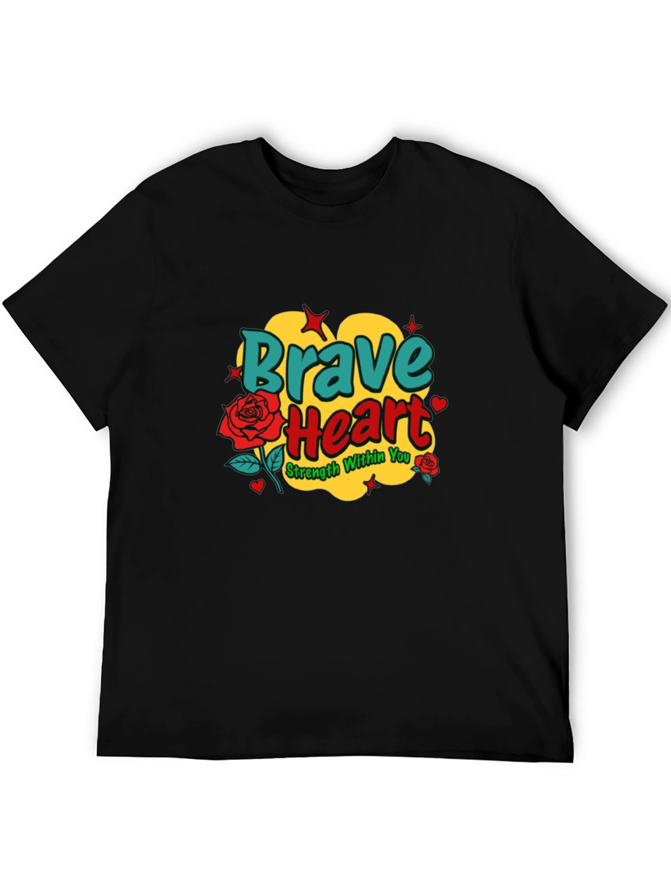 Brave Heart Graphic Tee - Strength Within You