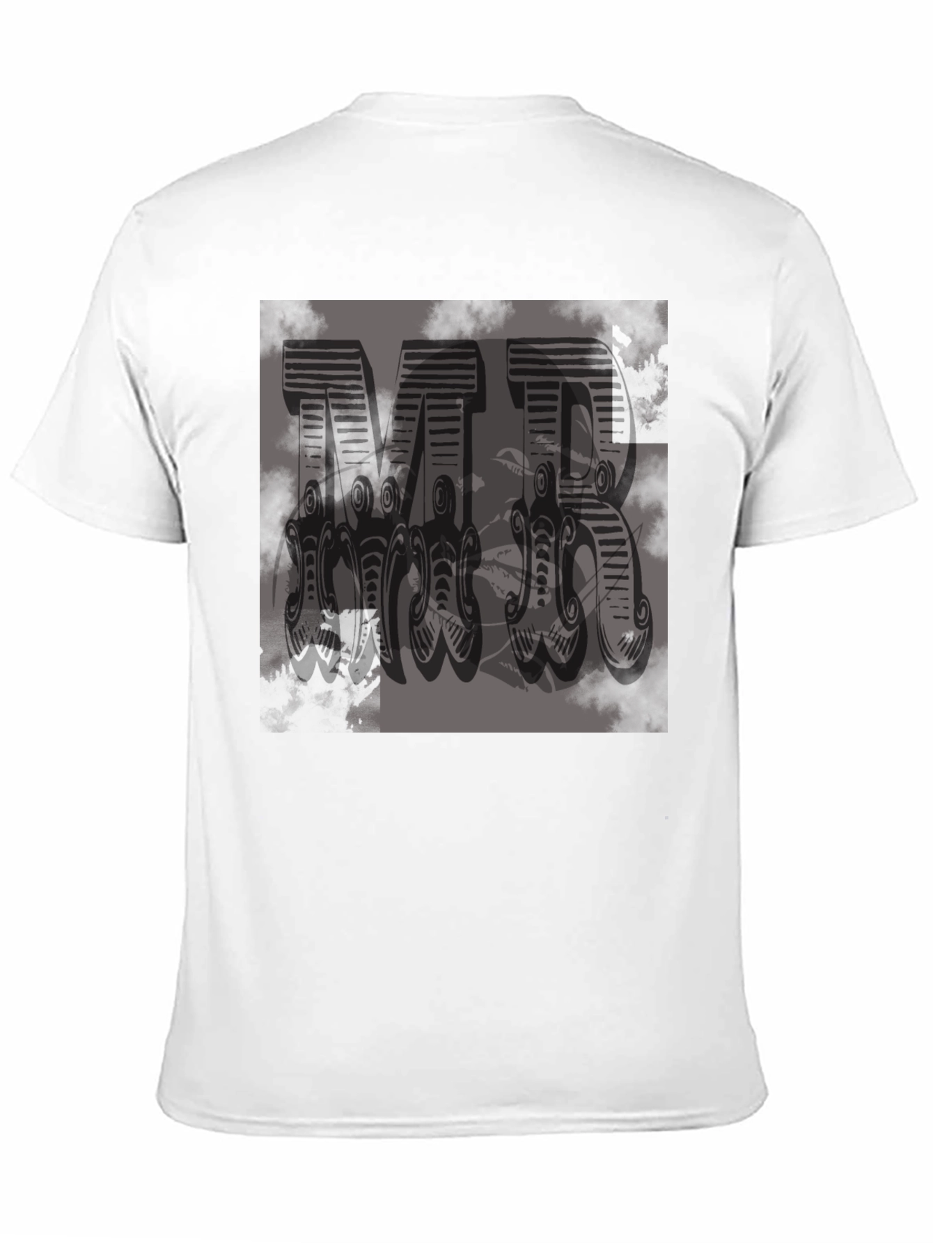 MR Graphic Print Black T-Shirt