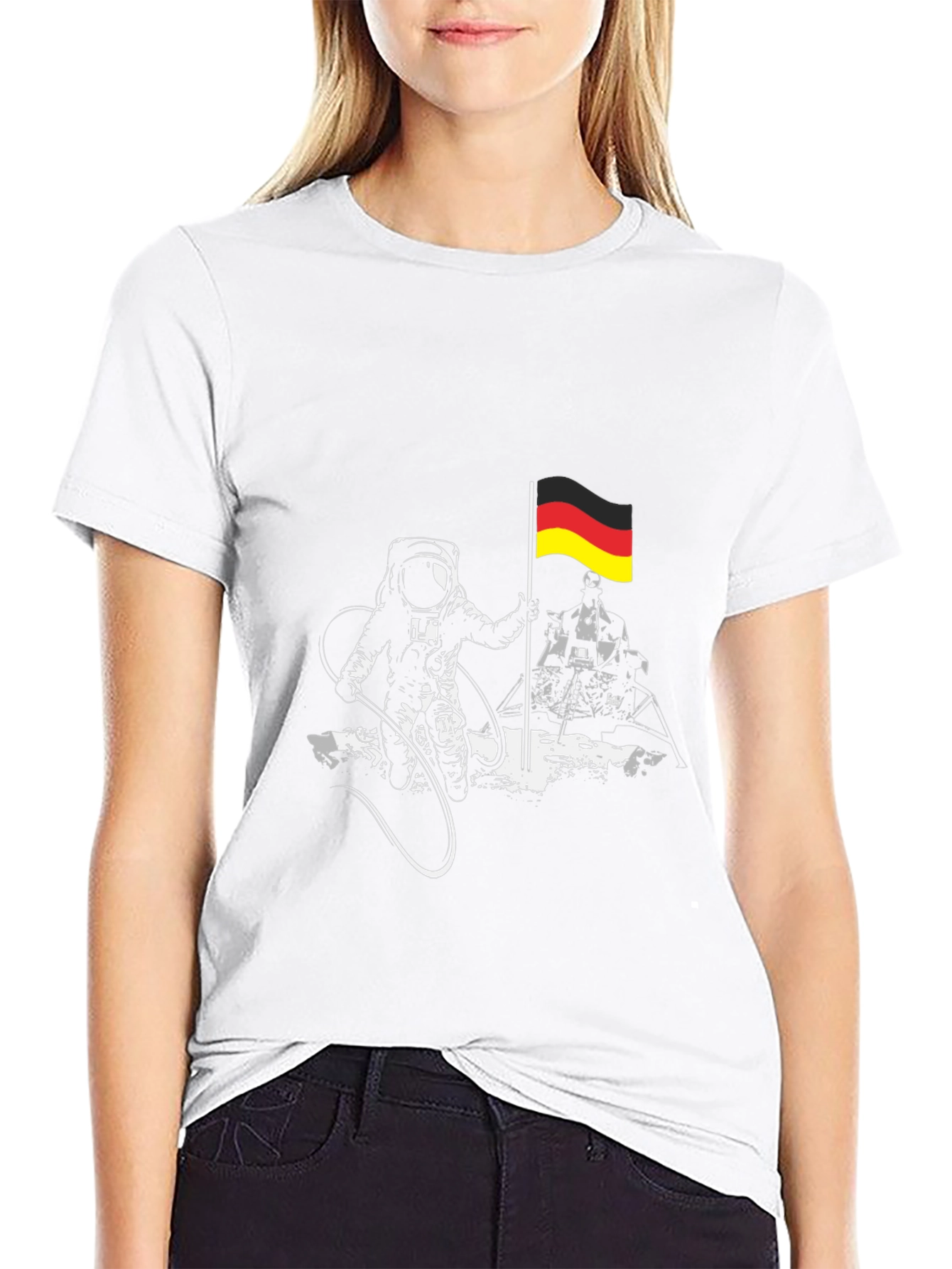 Astronaut Germany Flag Graphic Tee