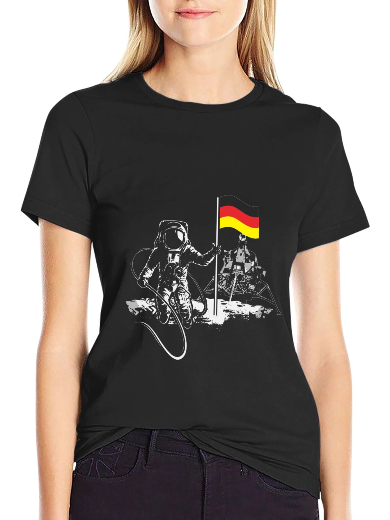Astronaut Germany Flag Graphic Tee