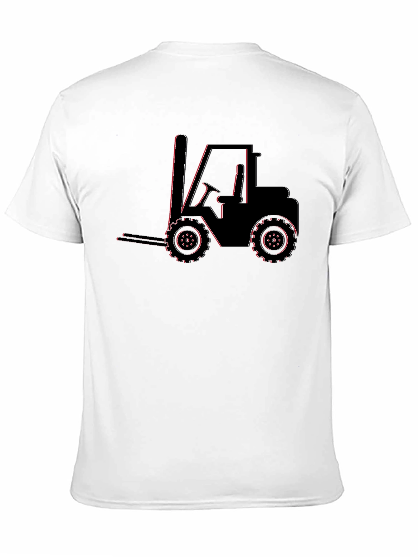 Forklift Graphic Tee - Black Cotton Blend