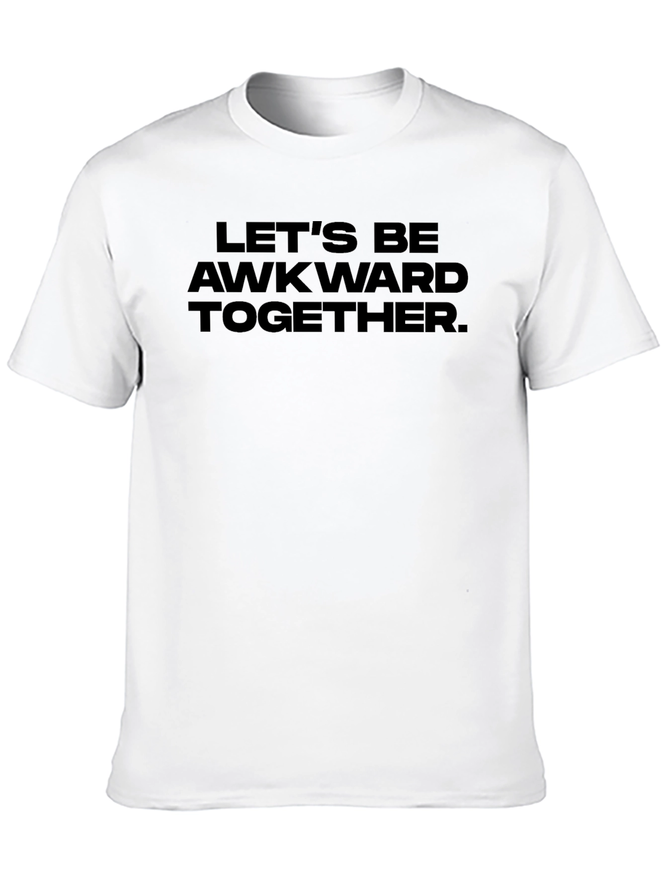 Awkward Together Black Graphic Tee Shirt