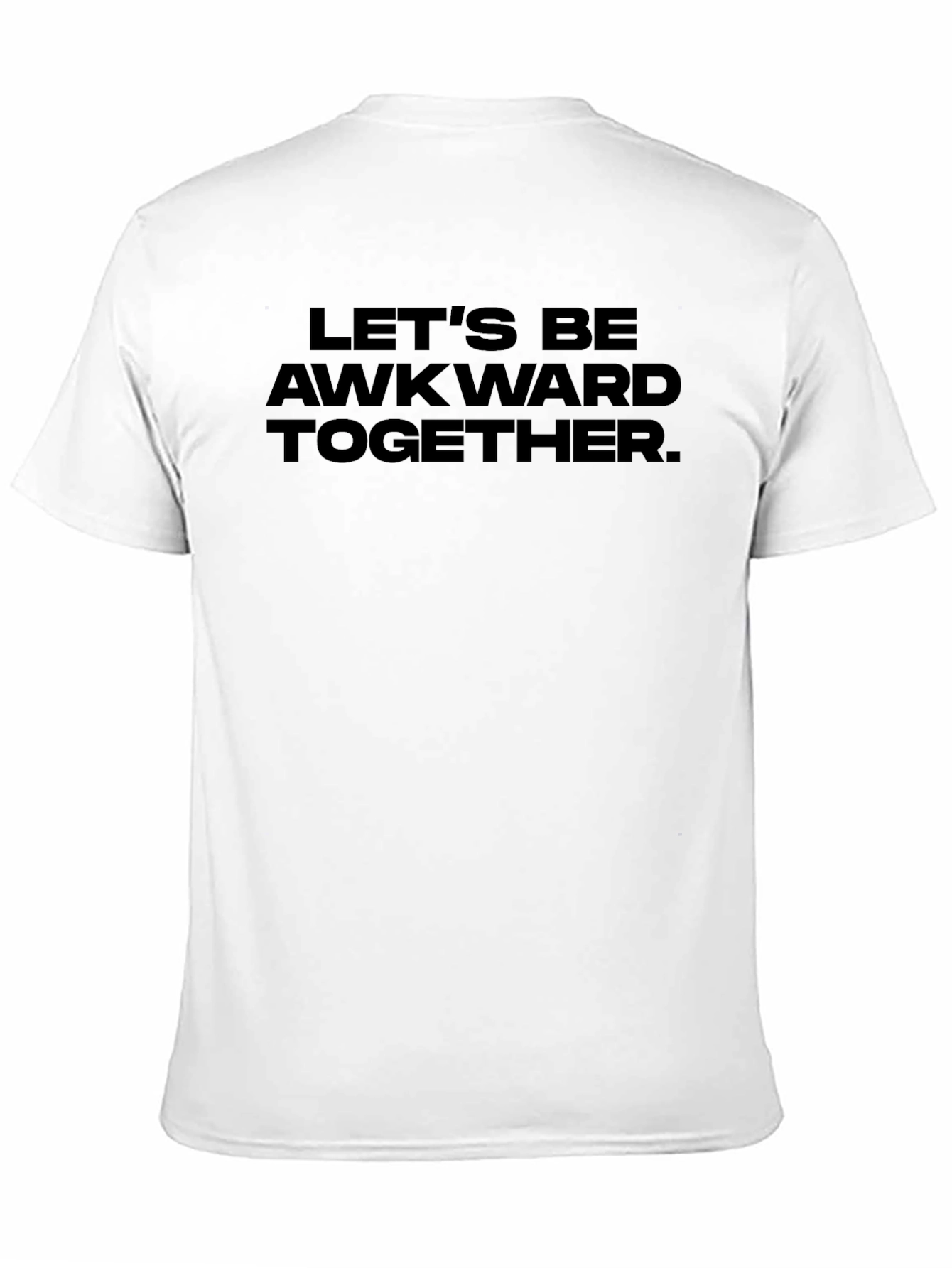 Awkward Together Black Graphic Tee Shirt