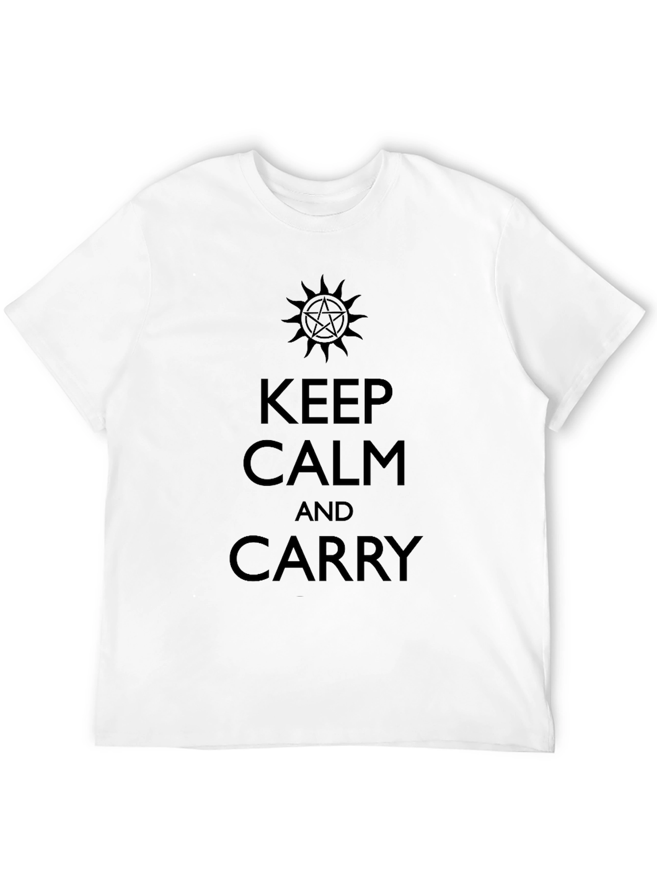 Keep Calm and Carry T-Shirt - Supernatural Inspired Design